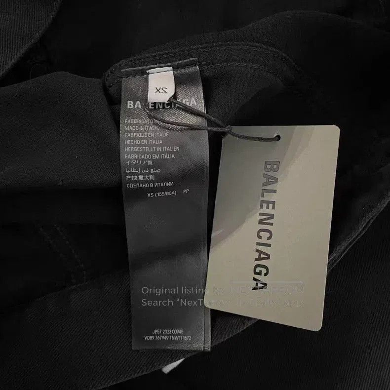 Balenciaga Balenciaga Logo letter print square neck single-breasted l Size US L / EU 52-54 / 3 - 4 Thumbnail