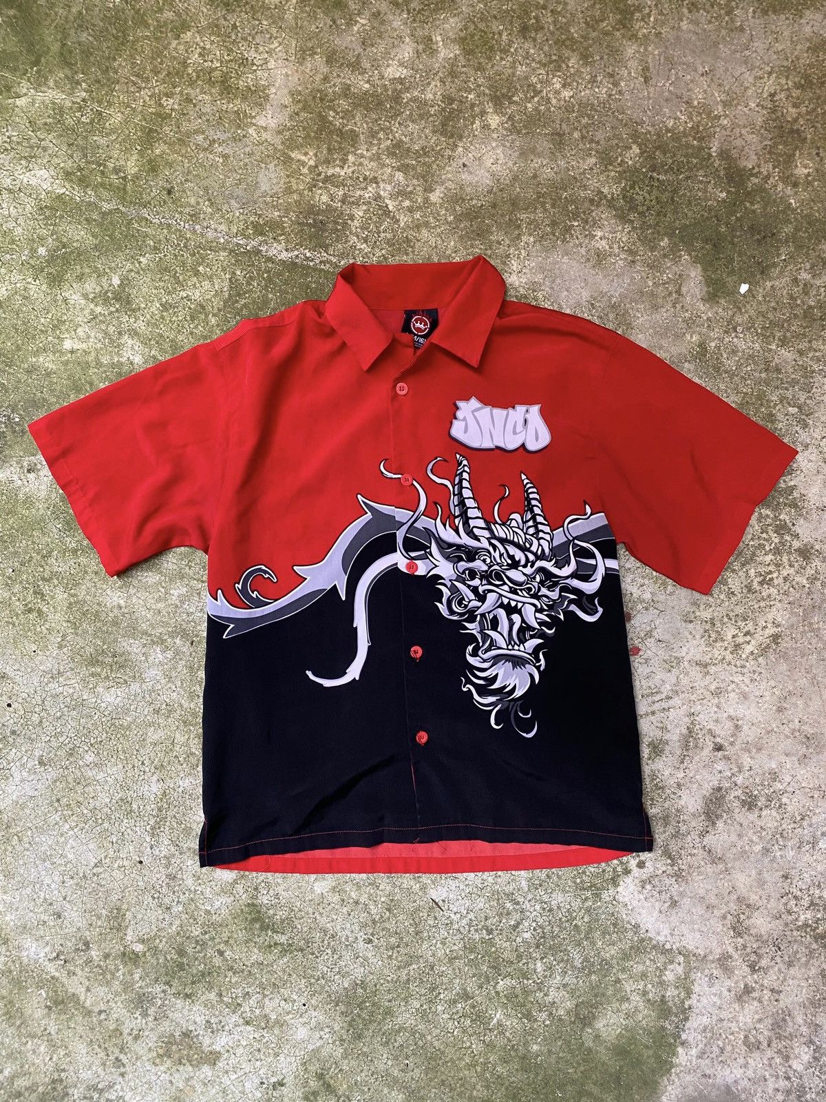 JNCO × Vintage JNCO Dragon Button Up Vintage Y2K Size US L / EU 52-54 / 3 - 1 Thumbnail