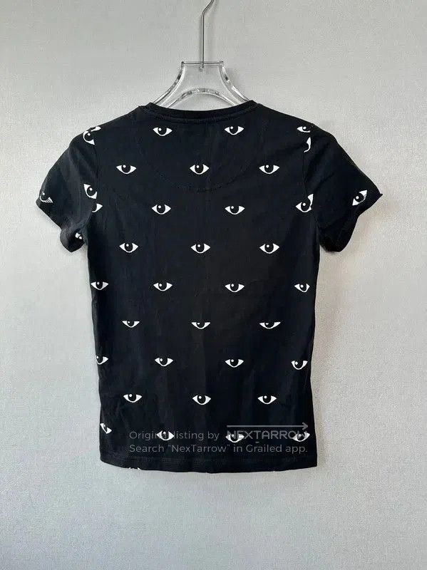 Kenzo KENZO Black Cotton Eye Print Short Sleeve Tee . Size S / US 4 / IT 40 - 2 Thumbnail