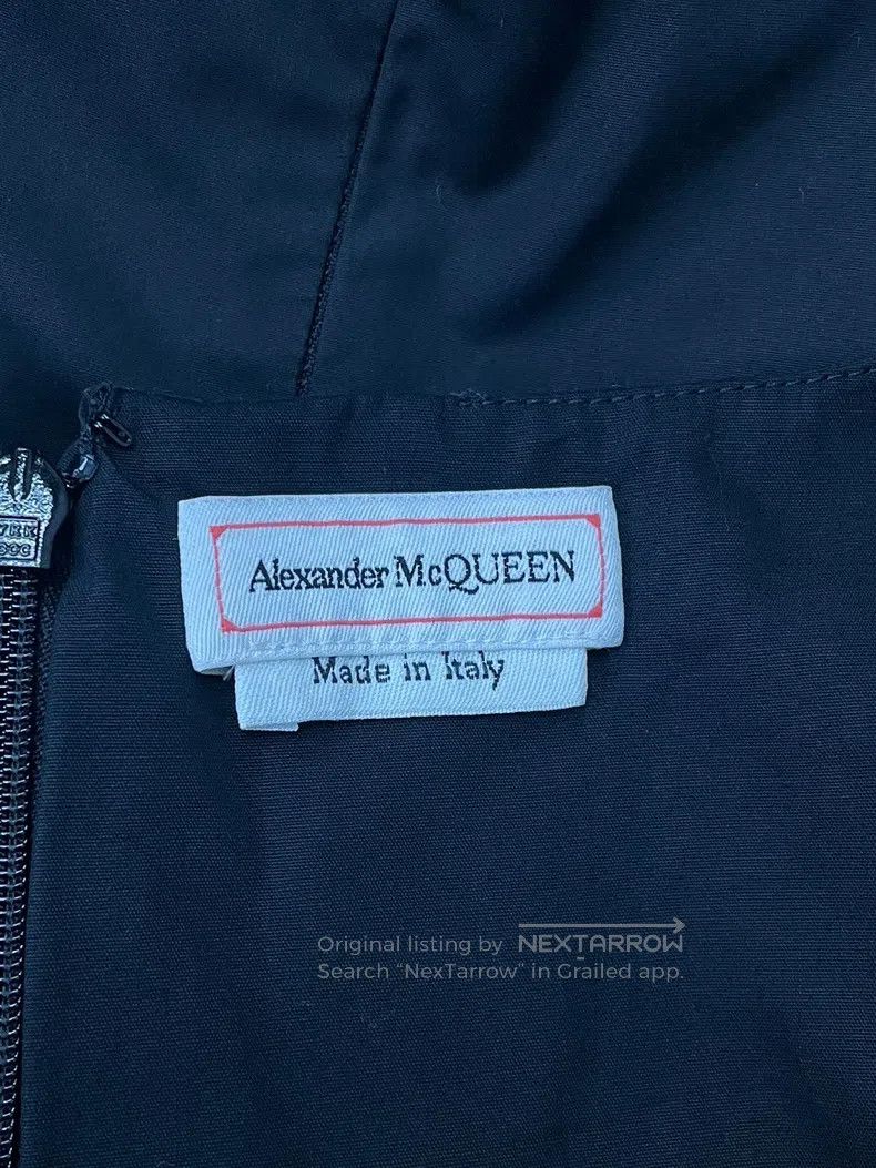 Alexander Mcqueen Black suspender skirt