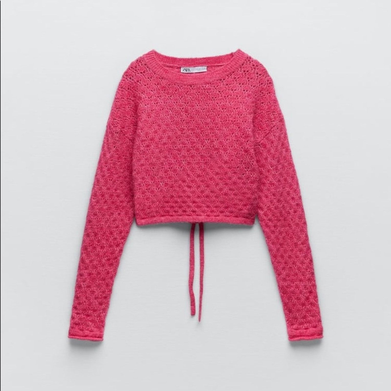 Zara ZARA BLOGGER FAVORITE OPEN BACK KNIT SWEATER Size L / US 10 / IT 46 - 11 Thumbnail
