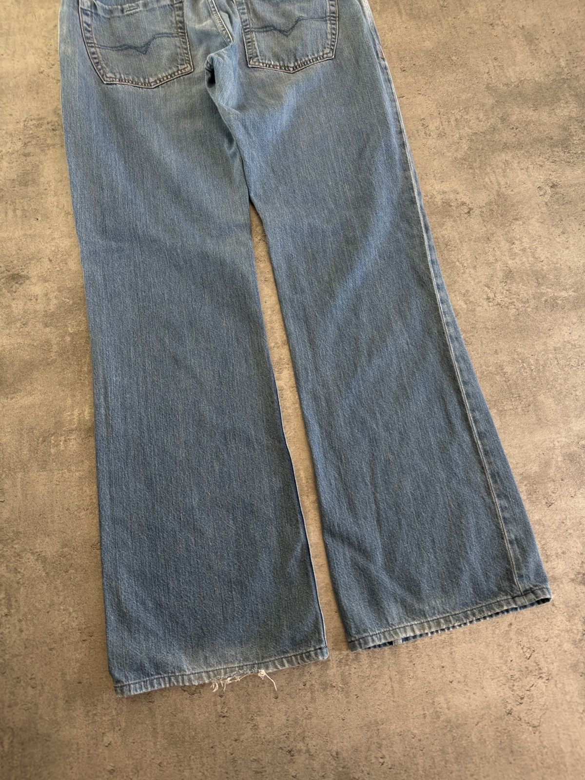 Diesel × Japanese Brand × Vintage Diesel Vintage Bootcut Baggy Jeans Denim Y2K Rap Skate blue Size US 36 / EU 52 - 2 Thumbnail