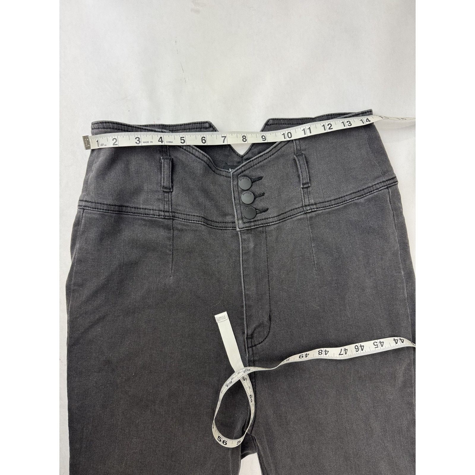 Bebe Y2K Bebe High Waisted High Rise V-Front Skinny Jeans 32 Size 32" / US 10 / IT 46 - 3 Thumbnail