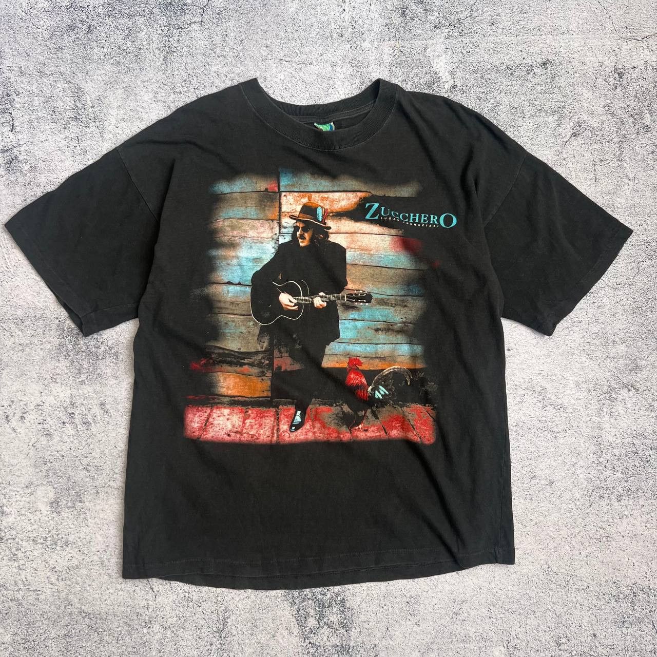 Vintage Vintage 1996 Zucchero Spirito DiVino Tour T-Shirt - XL Size US XL / EU 56 / 4 - 1 Thumbnail