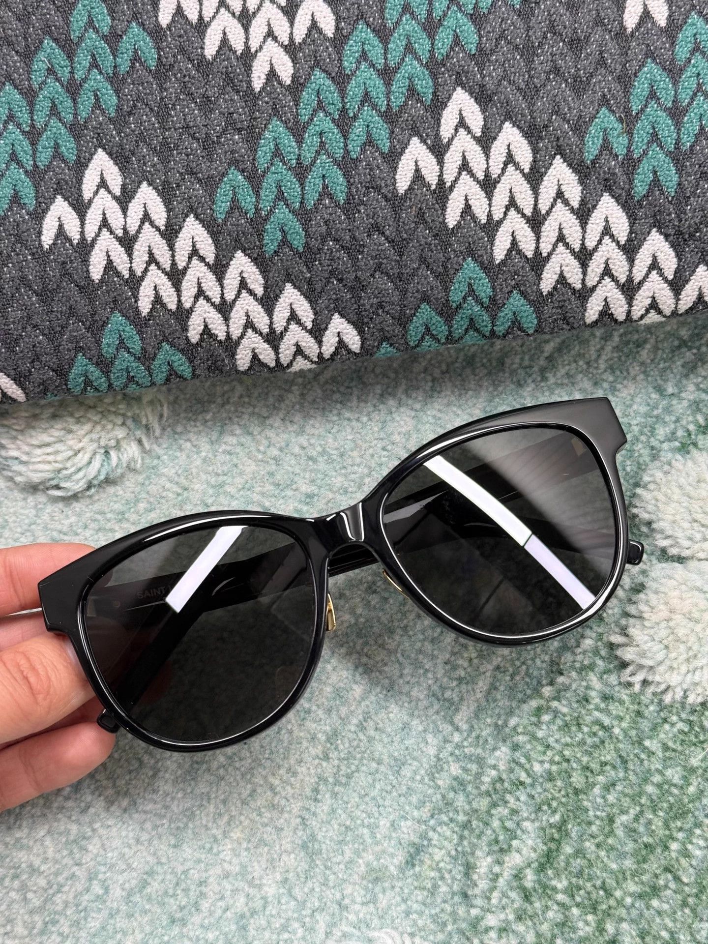 Saint Laurent Paris YSL Black Sunglasses Mint Size ONE SIZE - 2 Thumbnail
