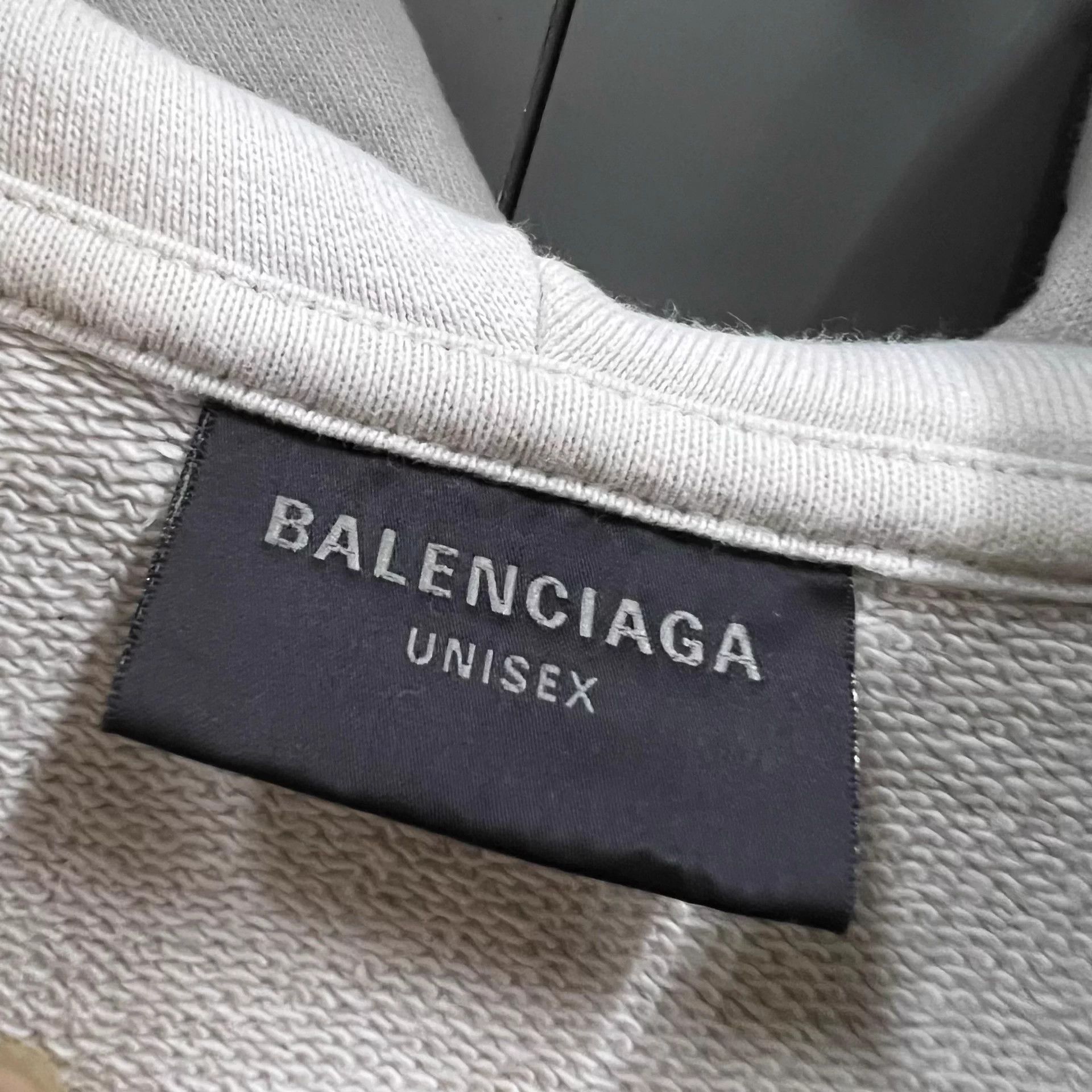 Balenciaga Balenciaga Beige Embroidered 3XL Hoodie Size US M / EU 48-50 / 2 - 2 Thumbnail