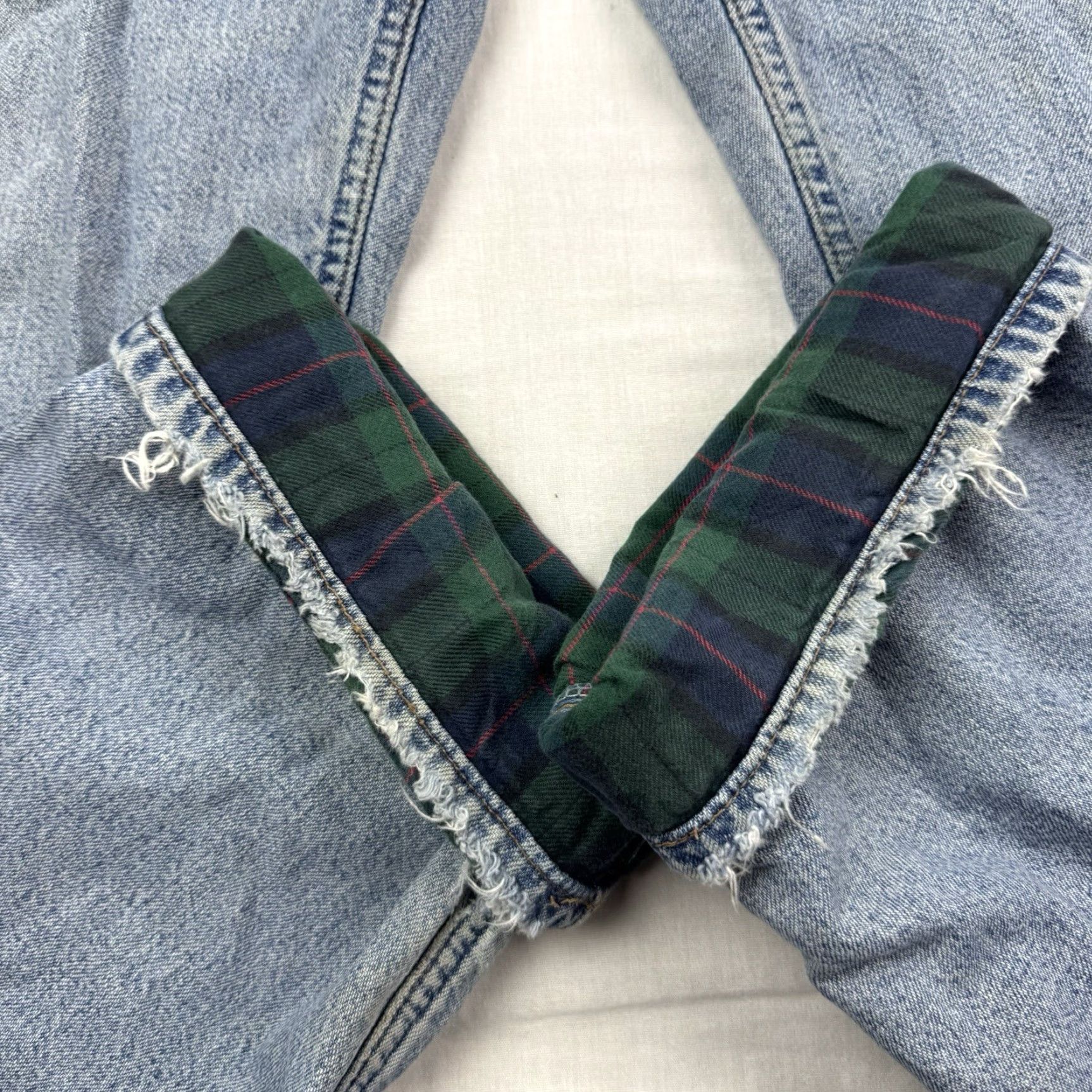 Banana Republic VINTAGE Banana Republic Jeans Men 36x33 Button Fly Lined Flannel Blue 90s USA Outdoor Straight Size US 36 / EU 52 - 5 Thumbnail