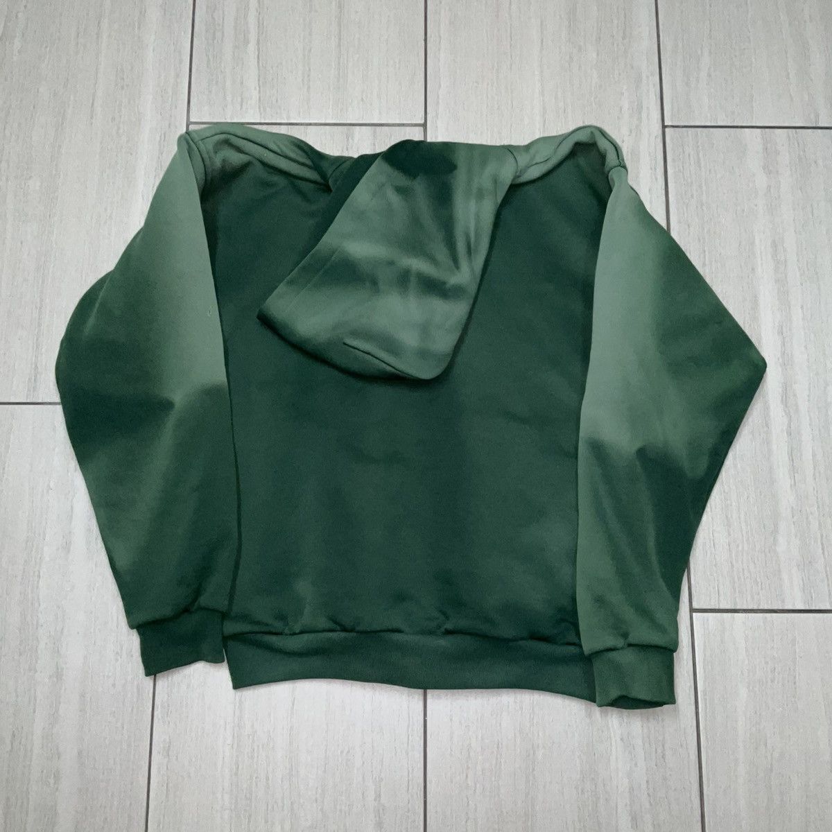 Vintage Vintage Green Sunfaded Thermal Lined Zip Up Hoodie Size US L / EU 52-54 / 3 - 6 Thumbnail