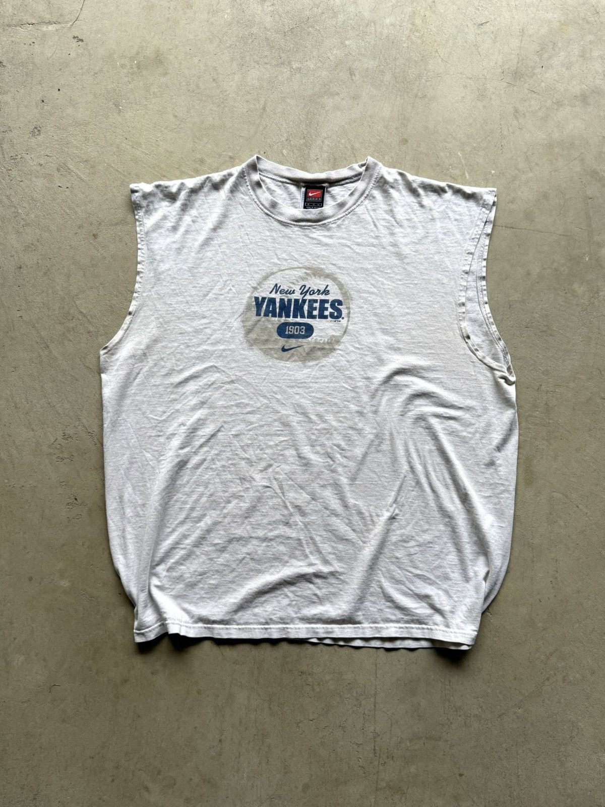 Nike Y2K Vintage New York Yankees Nike Center Swoosh Shirt Size US XL / EU 56 / 4 - 1 Thumbnail