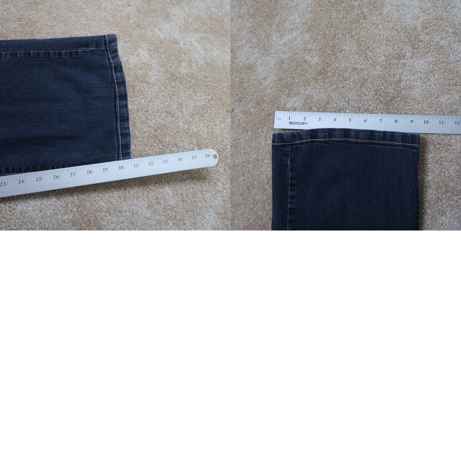 Vintage Maurices Women's Bootcut Jeans 9/10 Mid Rise Blue Denim Pants Size 32" / US 10 / IT 46 - 8 Thumbnail