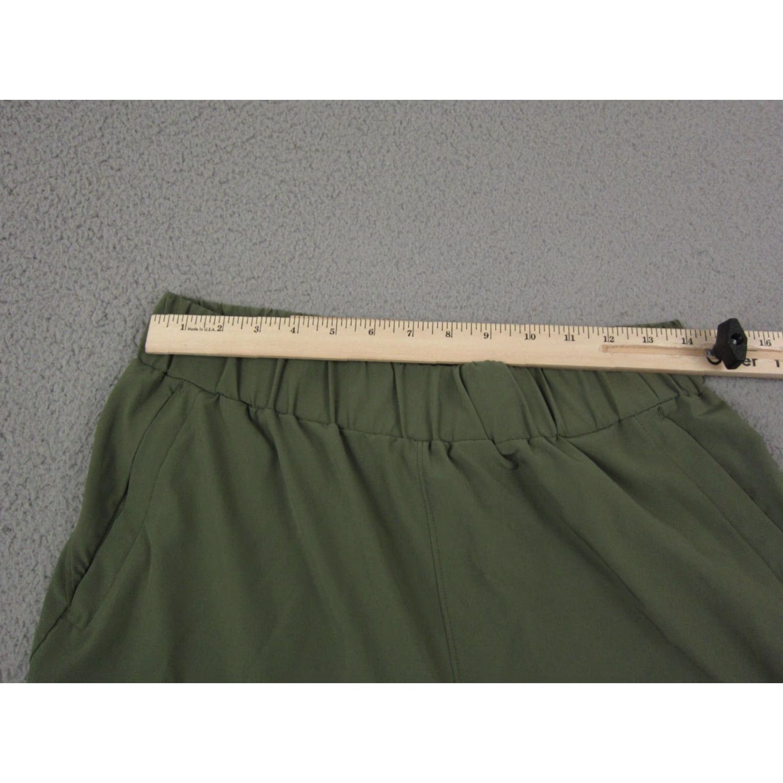 Vintage Bylt Joggers Womens Large Green Pants Baggy Fit Drawstring Poly Spandex Activewear Casual Travel Workwear 90s Style Wide-Leg Inseam 30 in Womens Size 36" / US 14 / IT 50 - 7 Thumbnail