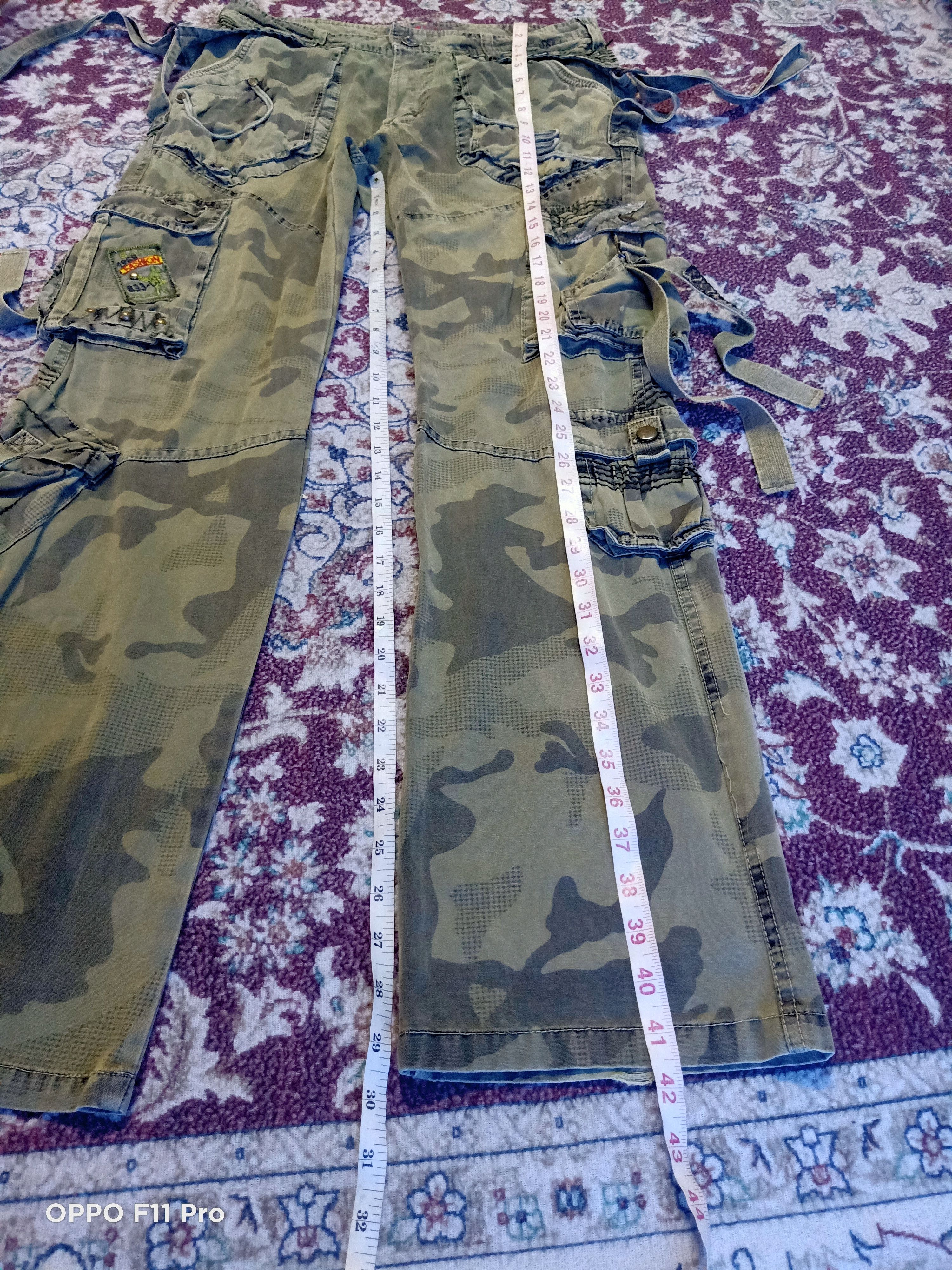 99%IS- × Beauty Beast Parachute Bondage Camo Cargo Pants Size US 32 / EU 48 - 8 Thumbnail