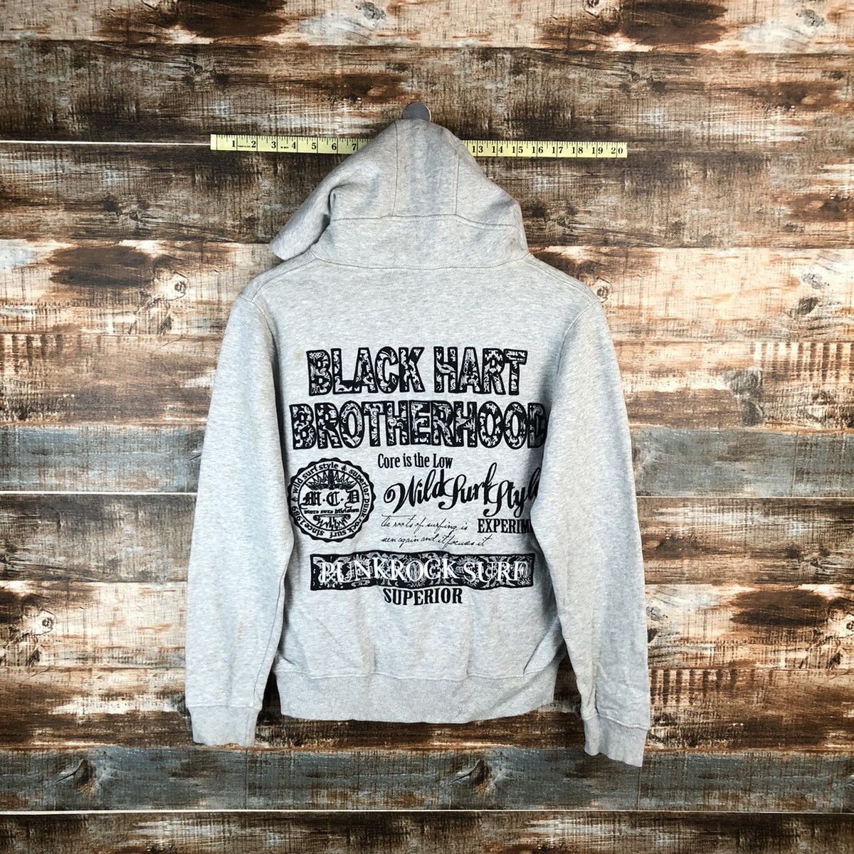 Japanese Brand M.C.D punk rock Grey Hoodie sweatshirt #A1510 Size US XS / EU 42 / 0 - 1 Thumbnail