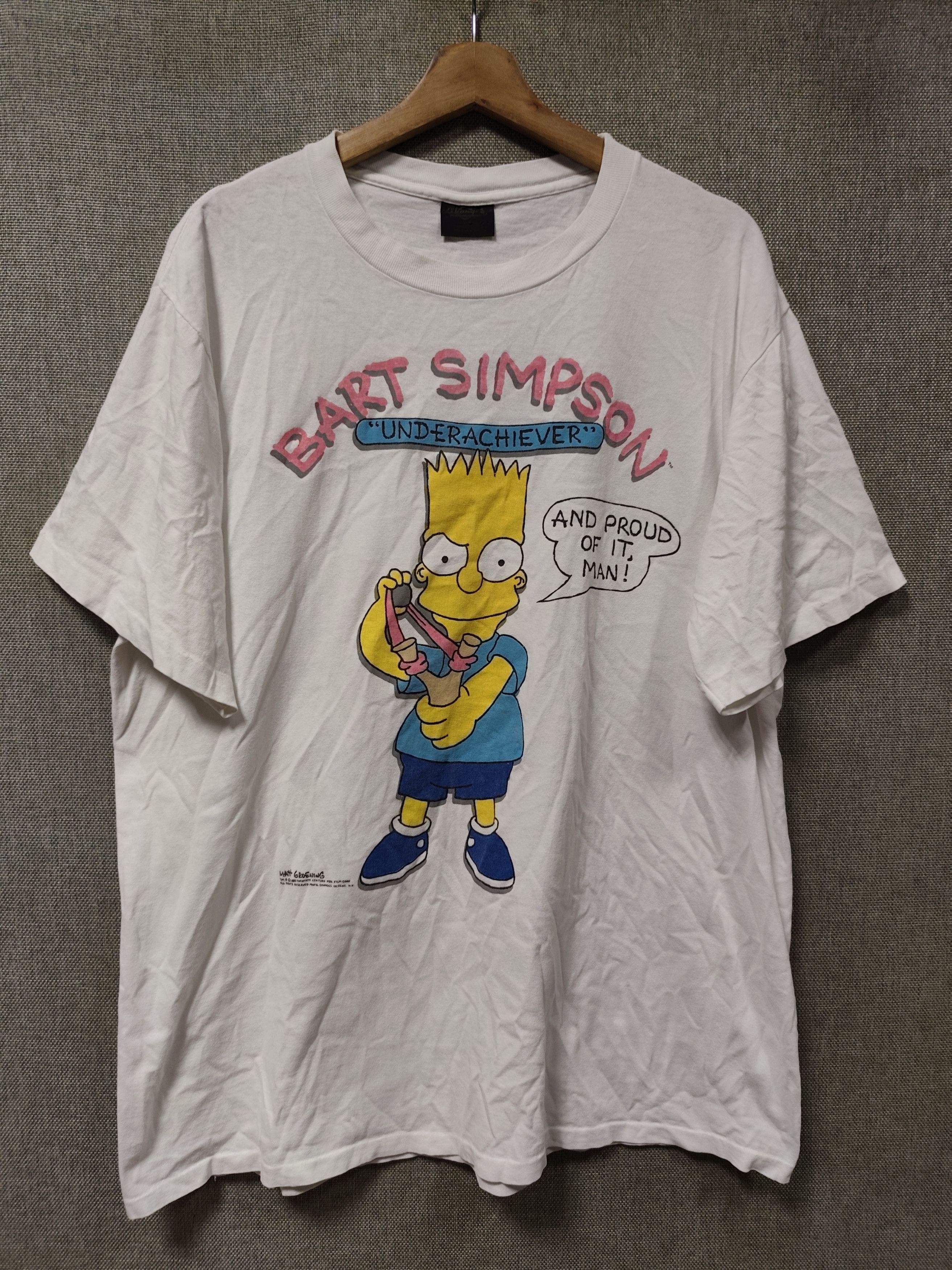Changes Vintage 90s t shirt Bart Simpson Underachiever Size US XL / EU 56 / 4 - 1 Thumbnail