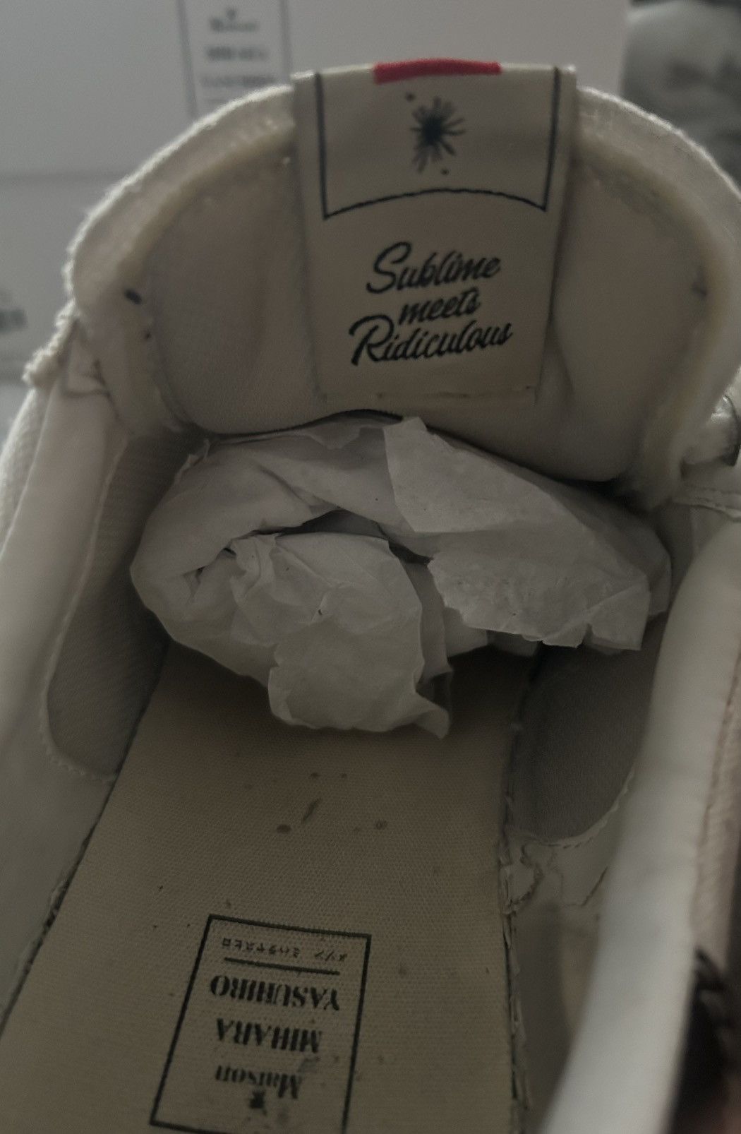 Maison MIHARA YASUHIRO Maison Mihara Yasuhiro OG Sole Canvas Low – White Size US 10 / EU 43 - 15 Thumbnail
