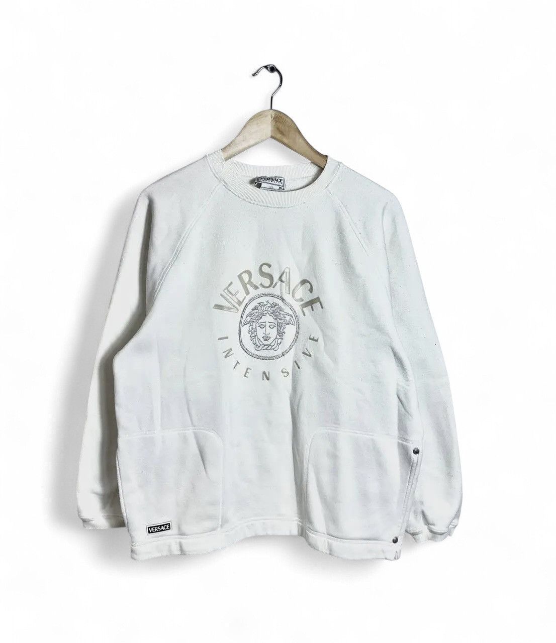 Versace Vintage Versace Medusa Logo Sweatshirt Size US M / EU 48-50 / 2 - 1 Thumbnail