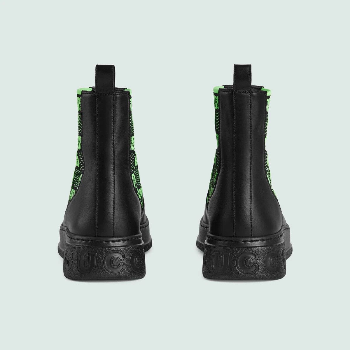 Gucci oc11z0925 Boots With GG Jersey in Black Size US 12.5 / EU 45-46 - 6 Thumbnail