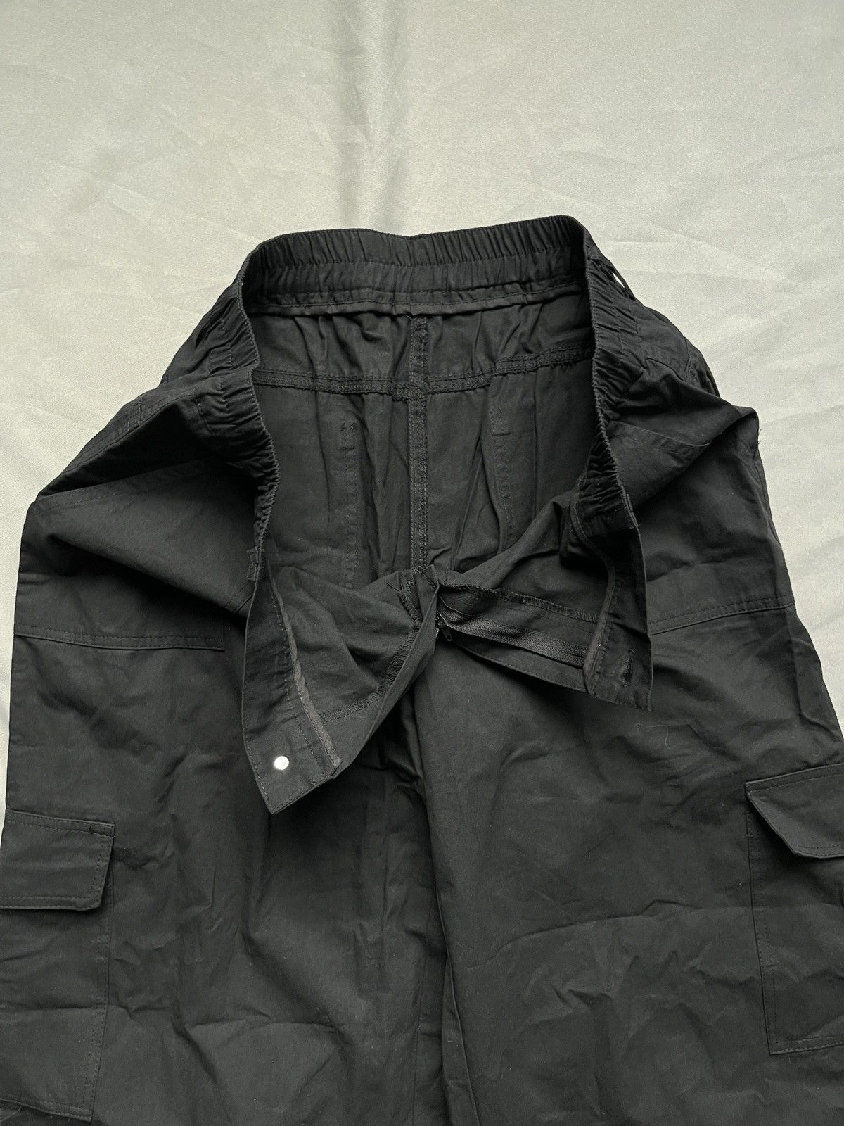 If Six Was Nine Wide Avant Garde Japanism Black Cargo Pants Size US 34 / EU 50 - 9 Thumbnail
