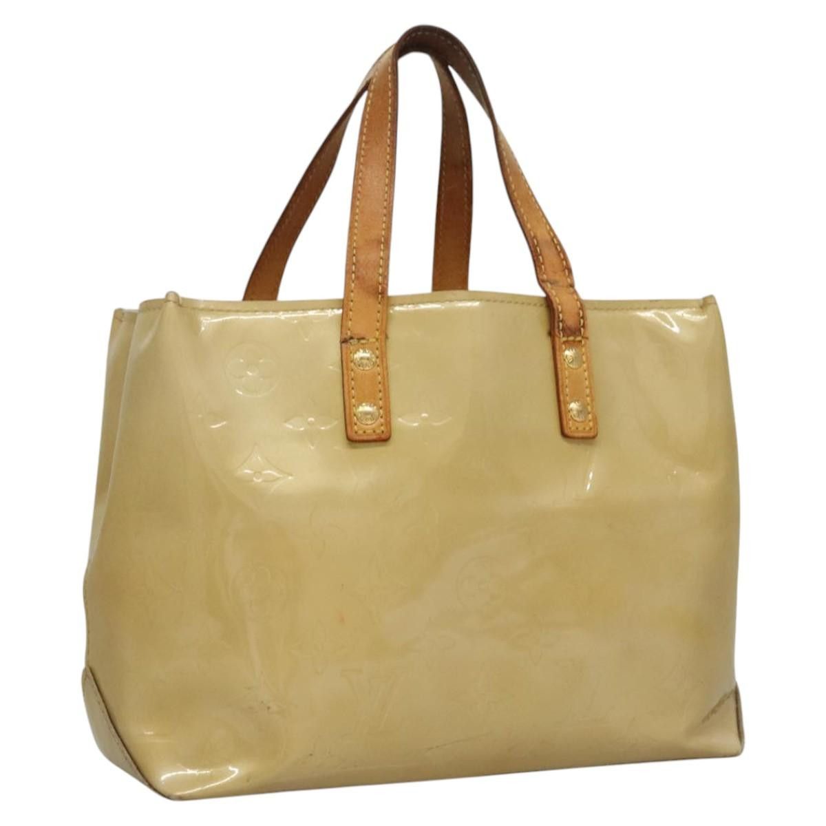 Louis Vuitton LOUIS VUITTON Monogram Vernis Reade PM Hand Bag Beige M91334 Size ONE SIZE - 1 Thumbnail