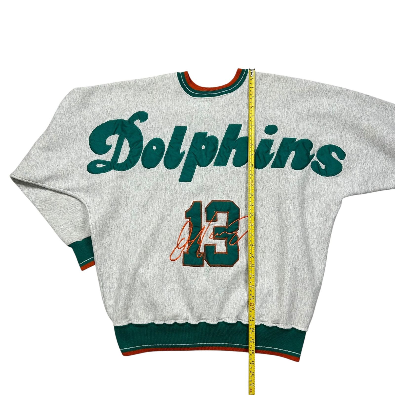 NFL VTG 90s MIAMI DOLPHINS MARINO LEGENDS SPELL OUT SWEATSHIRT Size US XL / EU 56 / 4 - 9 Thumbnail