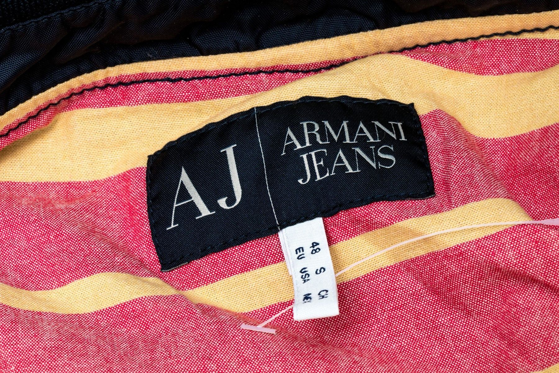 Emporio Armani ARMANI JEANS NAVY BLUE NYLON BUTTON DOWN JACKET Size US S / EU 44-46 / 1 - 9 Thumbnail