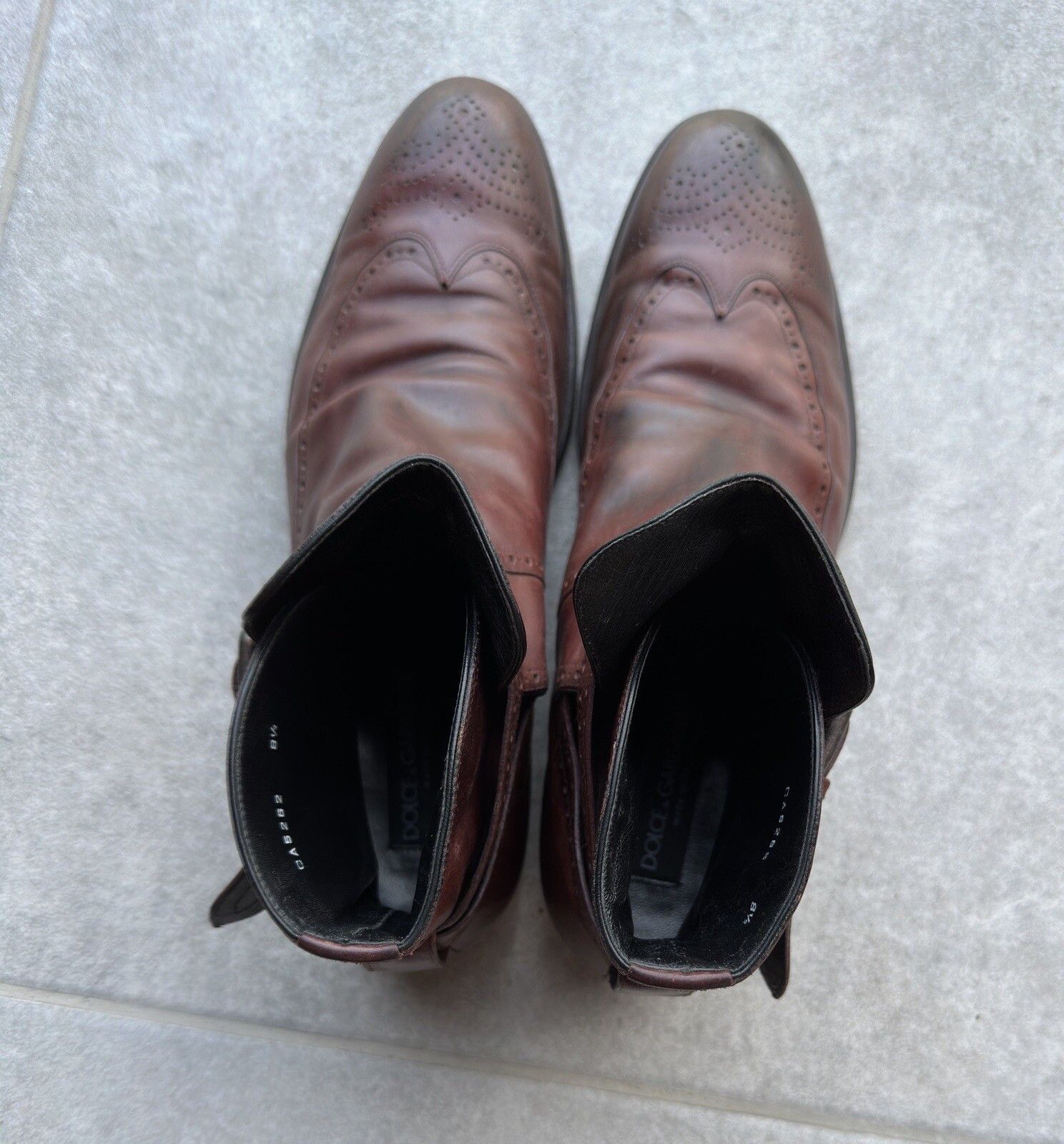 Dolce & Gabbana DOLCE & GABBANA Brown Chelsea Boots Size 8.5 Made In Italy Size US 8.5 / EU 41-42 - 6 Thumbnail