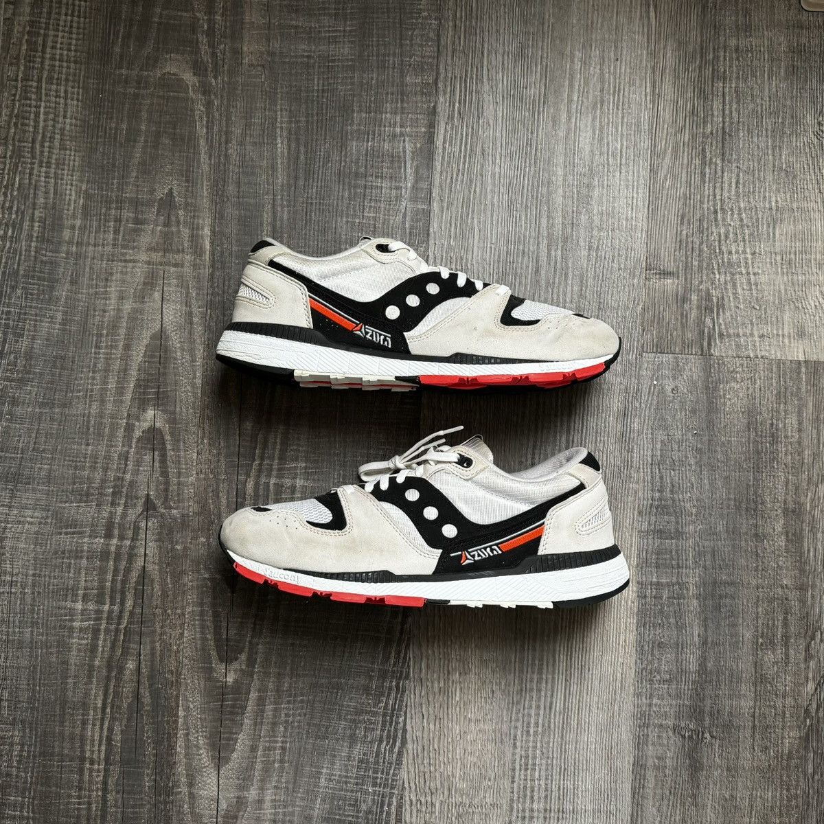 Saucony azura white black sales red