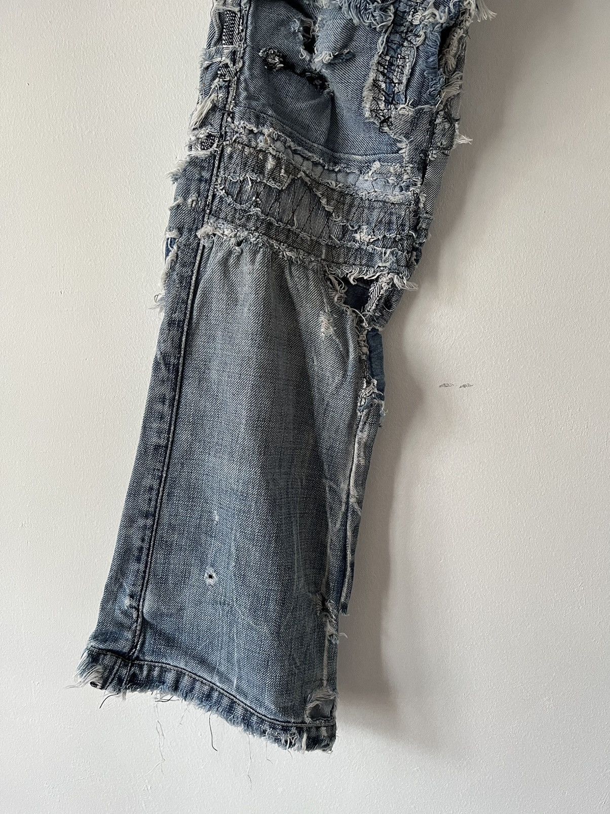 Vintage Archive Miss Sixty Distressed Flare Denim Jeans Size US 30 / EU 46 - 4 Thumbnail