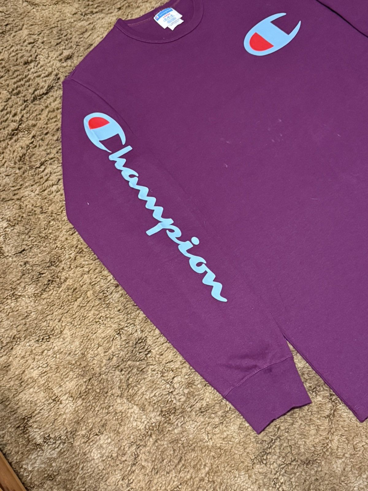 Champion Champion Long Sleeve T-Shirt Purple Large Size US L / EU 52-54 / 3 - 2 Thumbnail