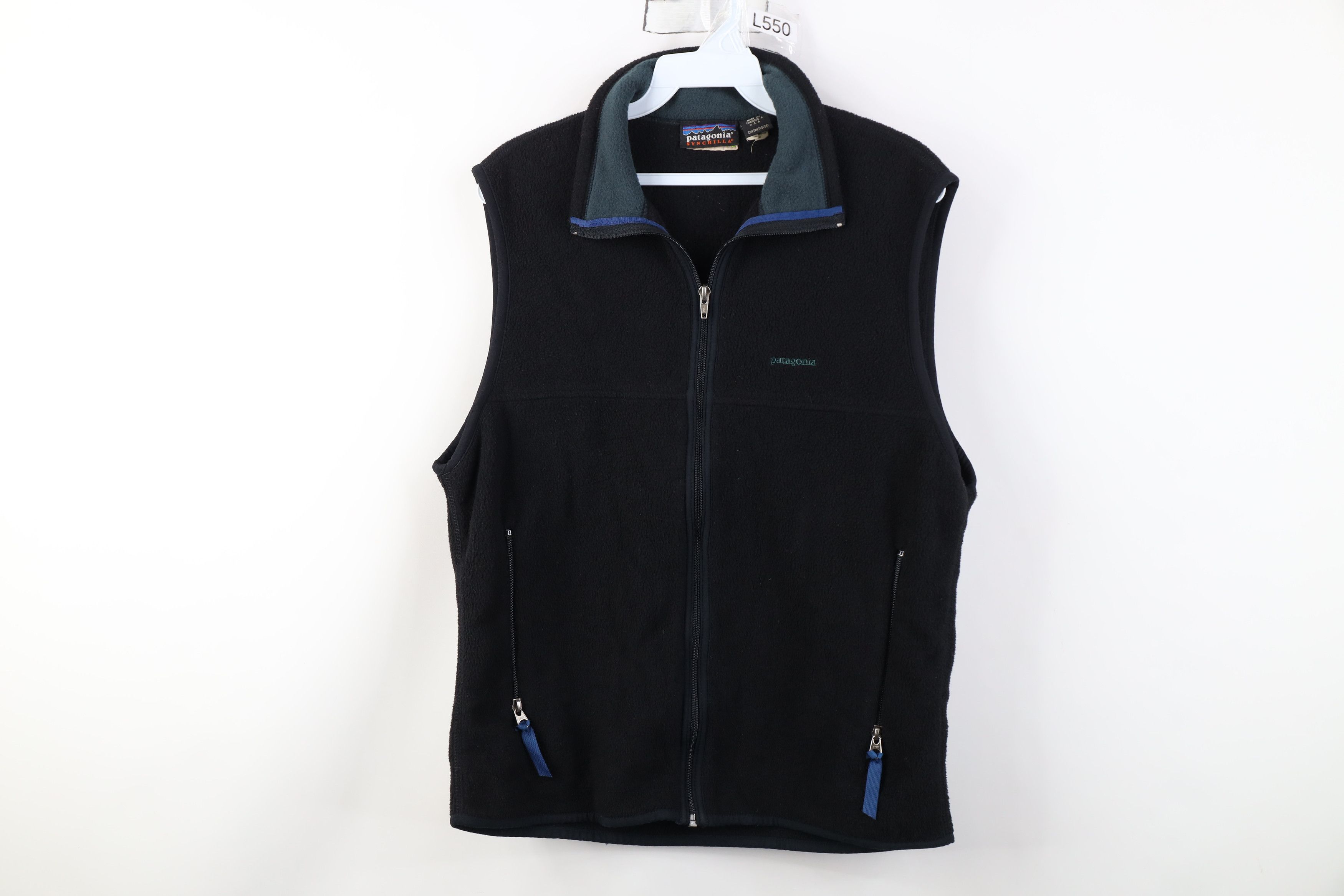Patagonia Vintage 90s Patagonia Synchilla Fleece Vest Jacket Black USA Size US M / EU 48-50 / 2 - 1 Thumbnail