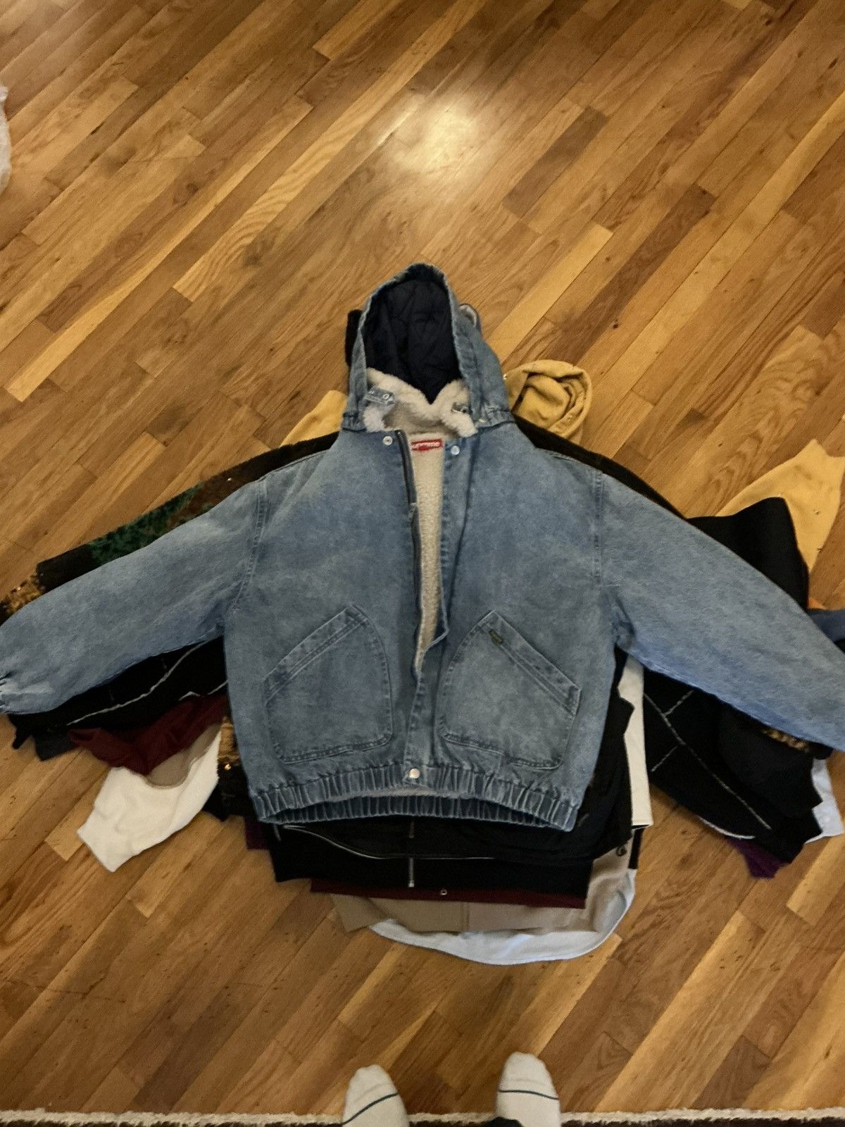 Supreme Supreme Faux Shearling Lined Bomber Jacket Size US M / EU 48-50 / 2 - 1 Thumbnail
