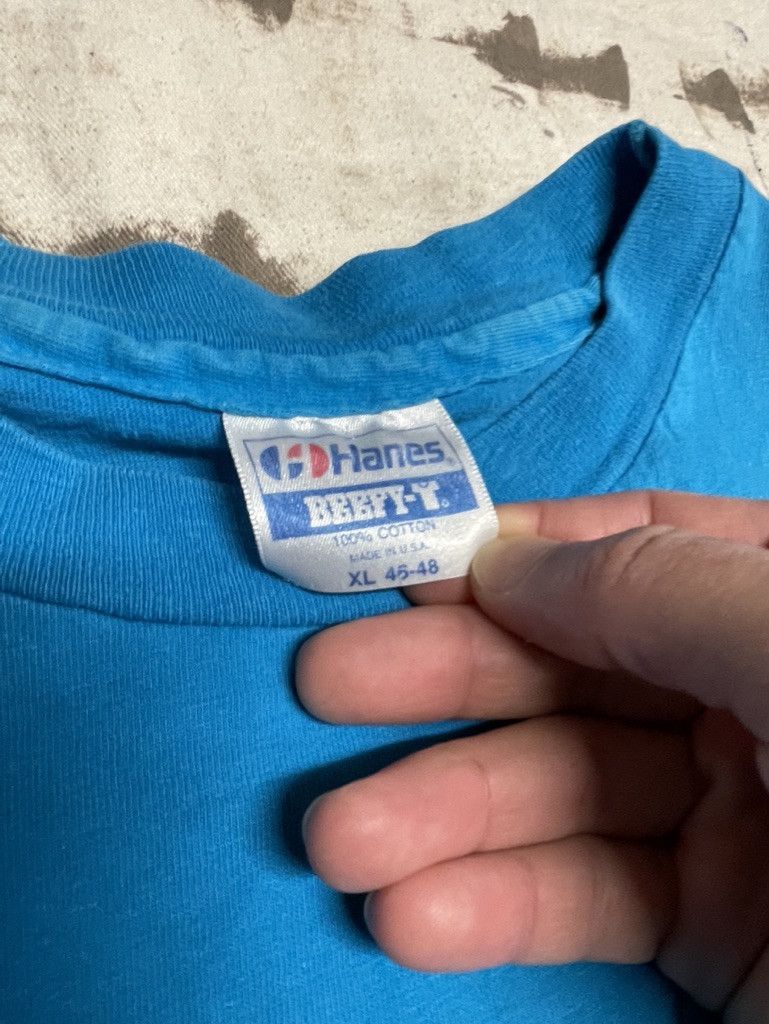 Vintage Vintage Old Age Single Stitch Hanes Beefy T- 1990s Size US XL / EU 56 / 4 - 4 Thumbnail
