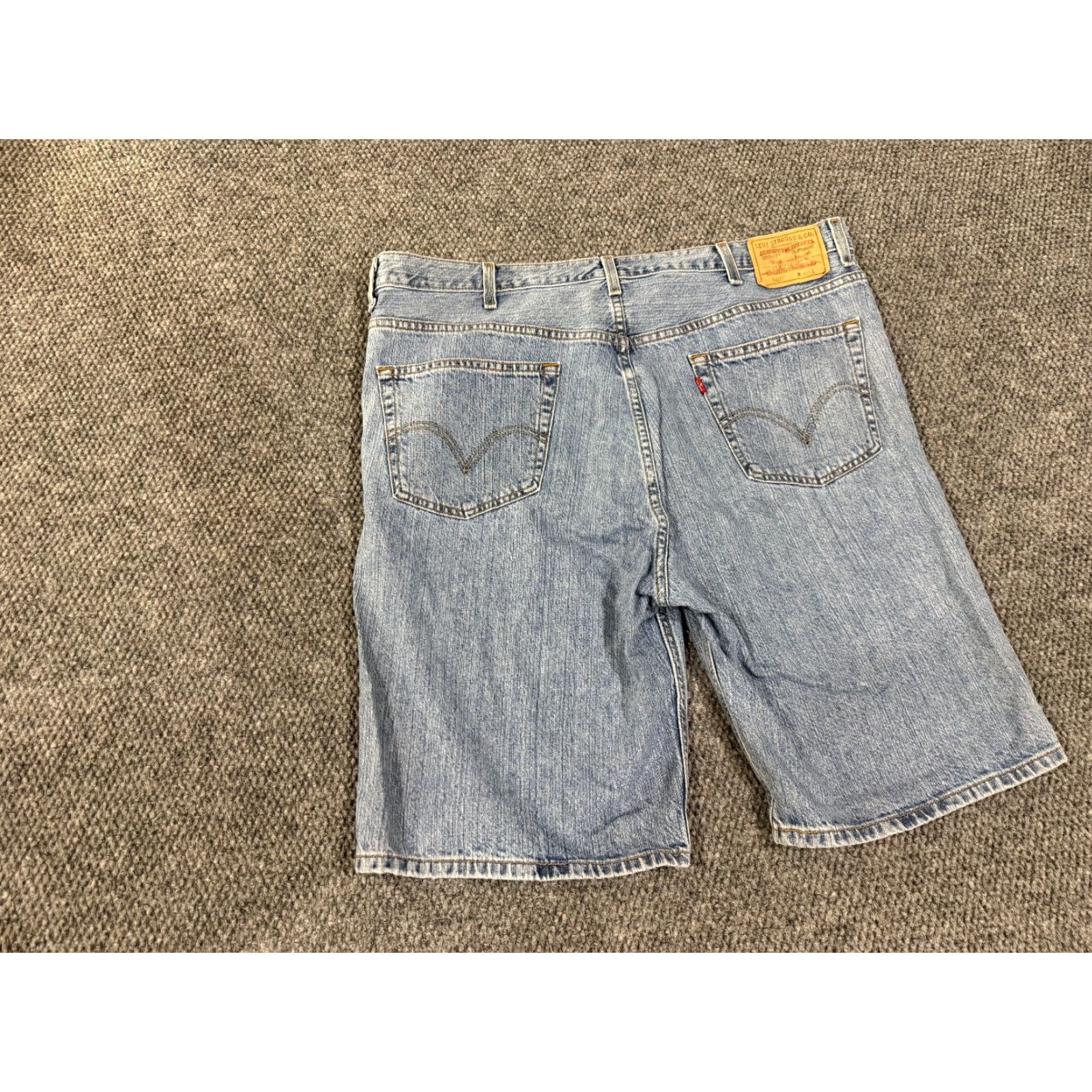 Levi's Levi's 505 Shorts Mens 44 Denim Blue Light Wash Classic Retro Camouflage 5-Pocket Design Regular Fit Summer Spring Fall Size US 44 / EU 60 - 6 Thumbnail