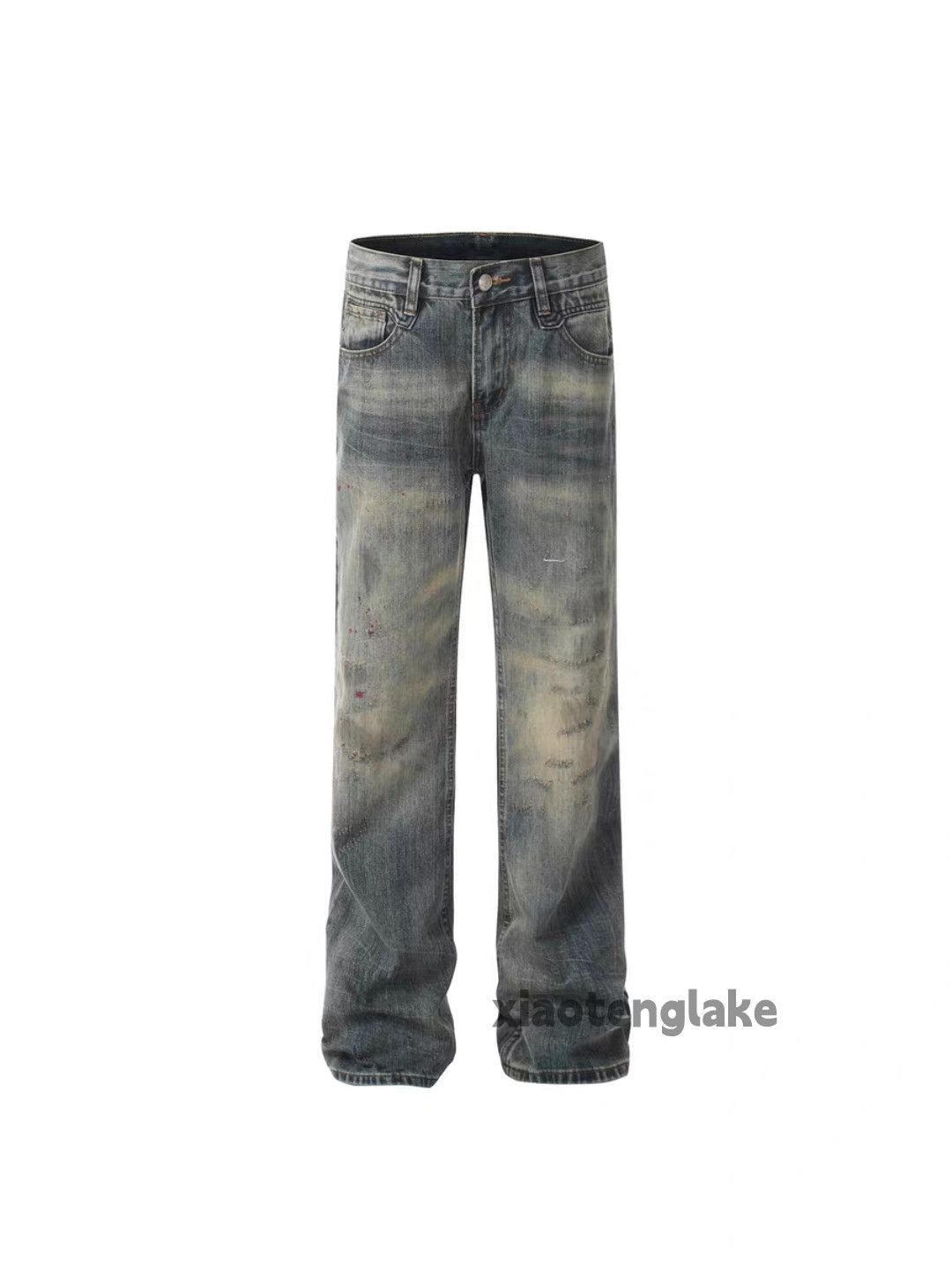 Jean × Vintage washed faded rusty stain ripped grunge y2k jeans Size US 30 / EU 46 - 2 Thumbnail