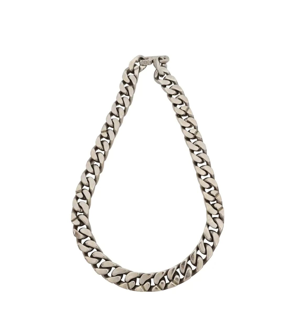 Louis Vuitton LOUIS VUITTON LV CHAIN LINKS silver alloy necklace Length 47 cm Size ONE SIZE - 1 Thumbnail