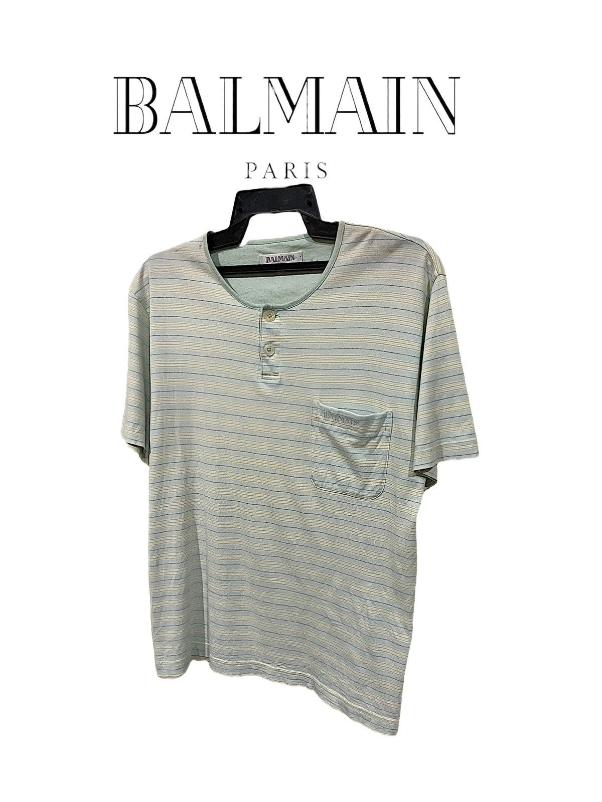 Balmain Balmain Classic Striped Shirts Size US M / EU 48-50 / 2 - 2 Thumbnail