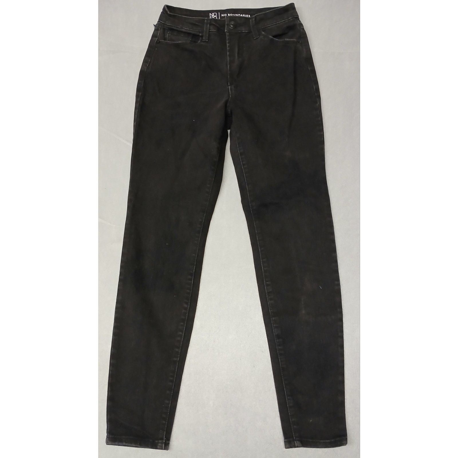 Other No Boundaries (5) Black Junior Skinny Jeans (2pair) Size 22" - 9 Thumbnail