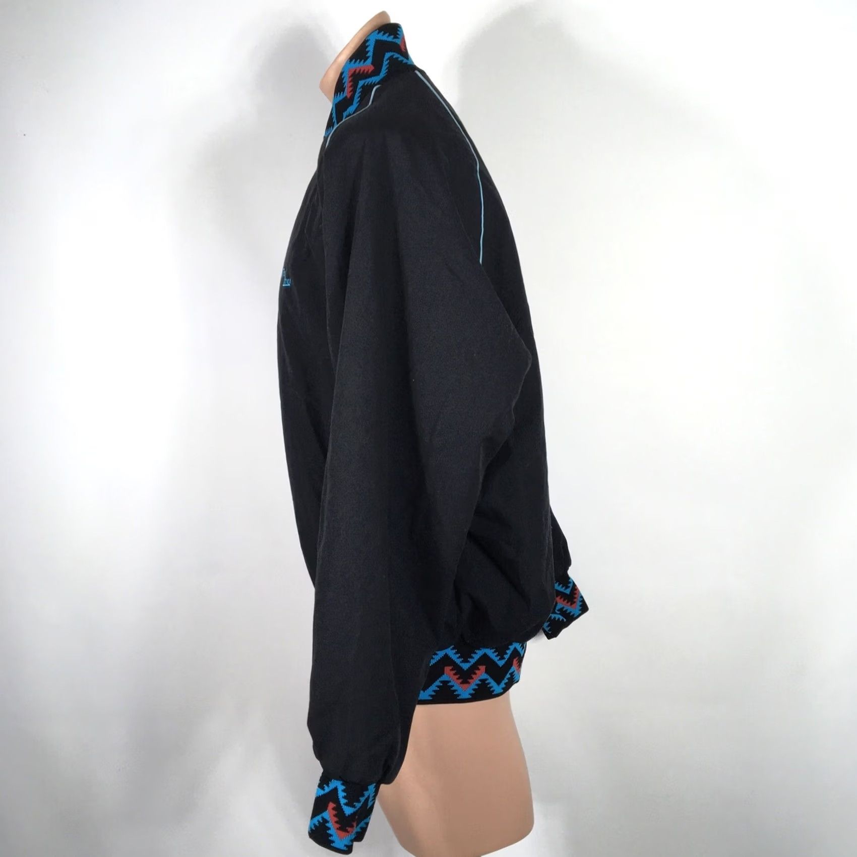 Vintage 90s Trailiner Trucking Jacket - Black - Aztec Tribal - Westark Size US XL / EU 56 / 4 - 7 Thumbnail