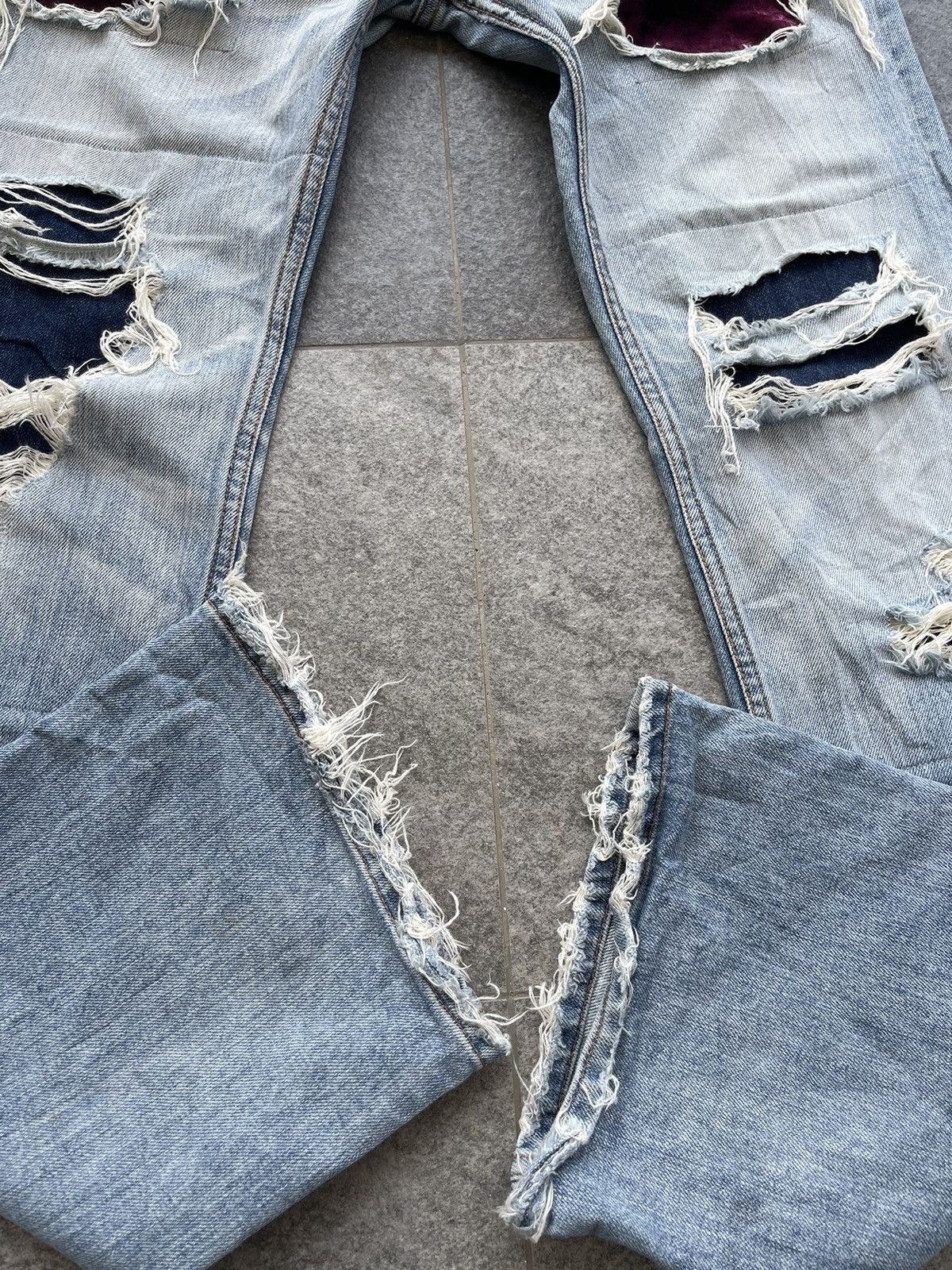Japanese Brand Vintage Unbrand Distressed Denim Size US 32 / EU 48 - 9 Thumbnail