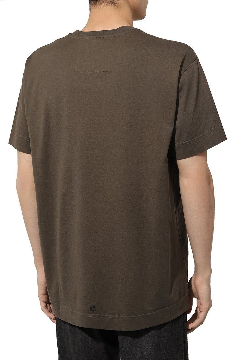 Givenchy Khaki Archetype Logo Oversized T-Shirt Size US M / EU 48-50 / 2 - 5 Thumbnail