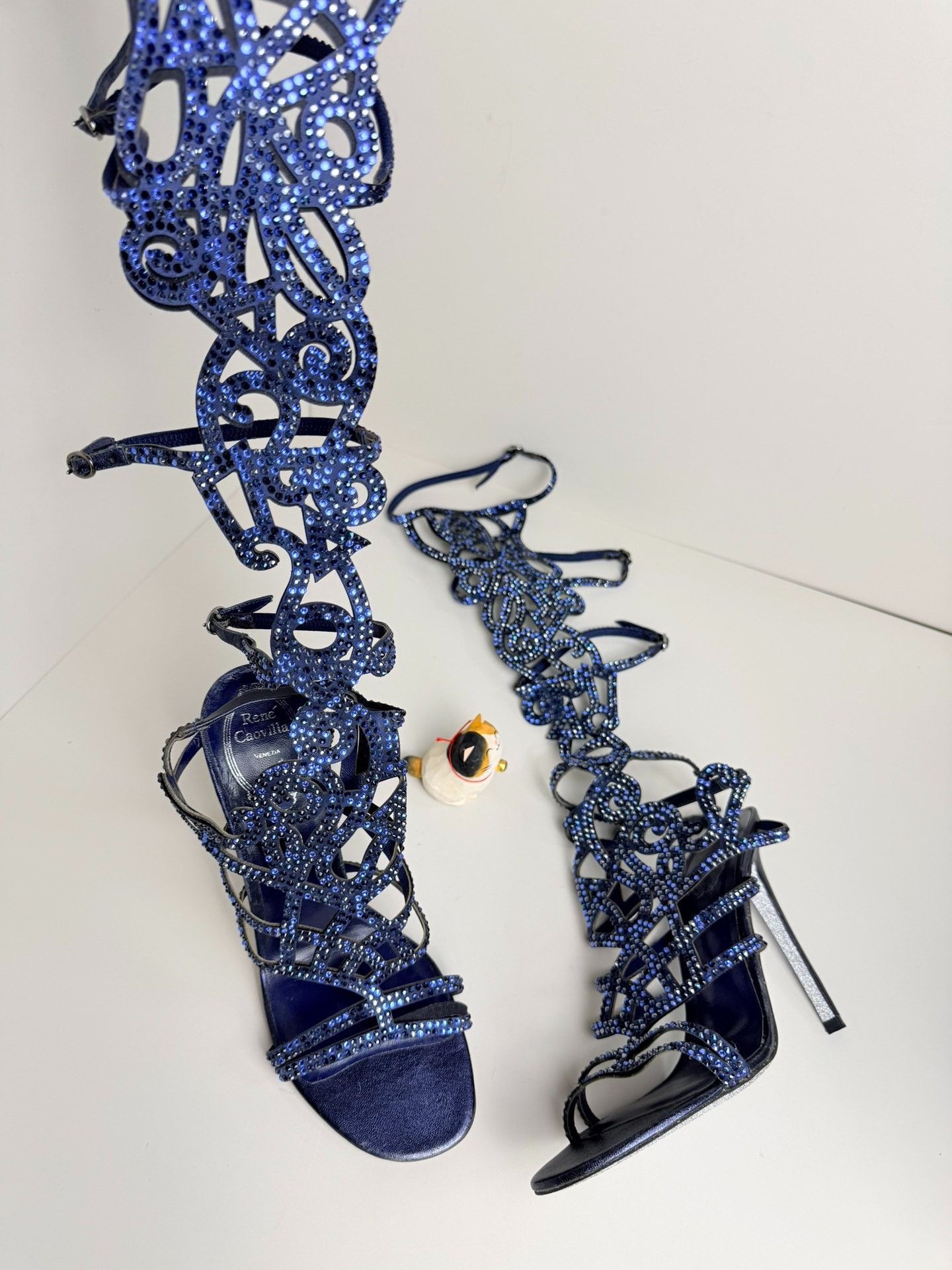 Rene Caovilla Rene Caovilla Blue Sandals us_8-5 Women Size US 8.5 / IT 38.5 - 1 Thumbnail