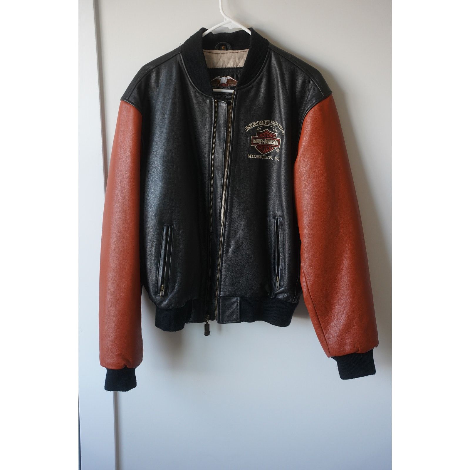 Harley Davidson Harley Davidson Varsity Bomber Jacket GRAIL Size US S / EU 44-46 / 1 - 3 Thumbnail