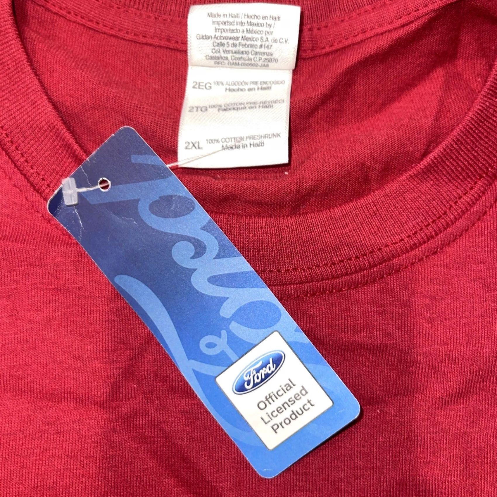 Gildan Ford Mustang 50th Birthday Celebration t-shirt Men’s 2XL Red Las Vegas 2014 NWT Size US XXL / EU 58 / 5 - 5 Thumbnail
