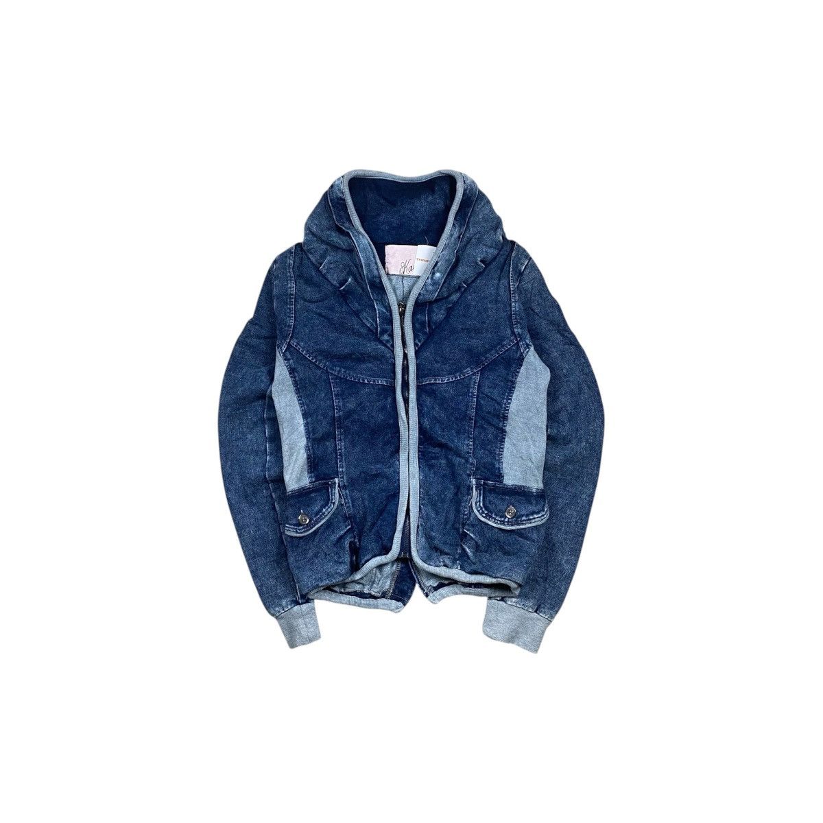 Japanese Brand Vintage y2k Kavach Gothic Denim Zip Up Size S / US 4 / IT 40 - 1 Thumbnail