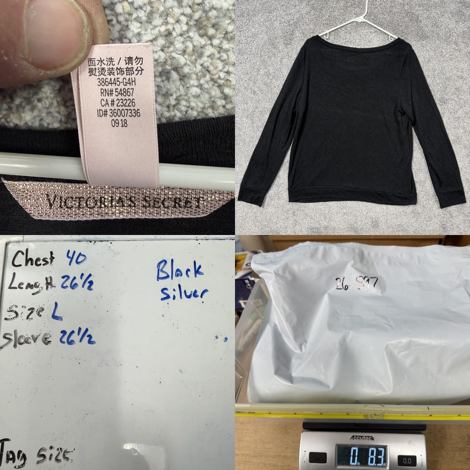 Victoria's Secret Victoria's Secret Top L Layering Minimalist Y2K Dark Romantic Loungewear Ballet Size L / US 10 / IT 46 - 8 Thumbnail