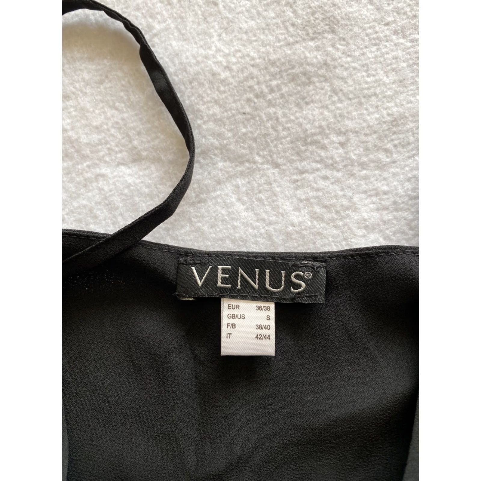 Venus VENUS Women's Tank Top Tankini Size S Black Solid 100% Polyester Night Romantic Swim Top Womens Size S / US 4 / IT 40 - 3 Thumbnail