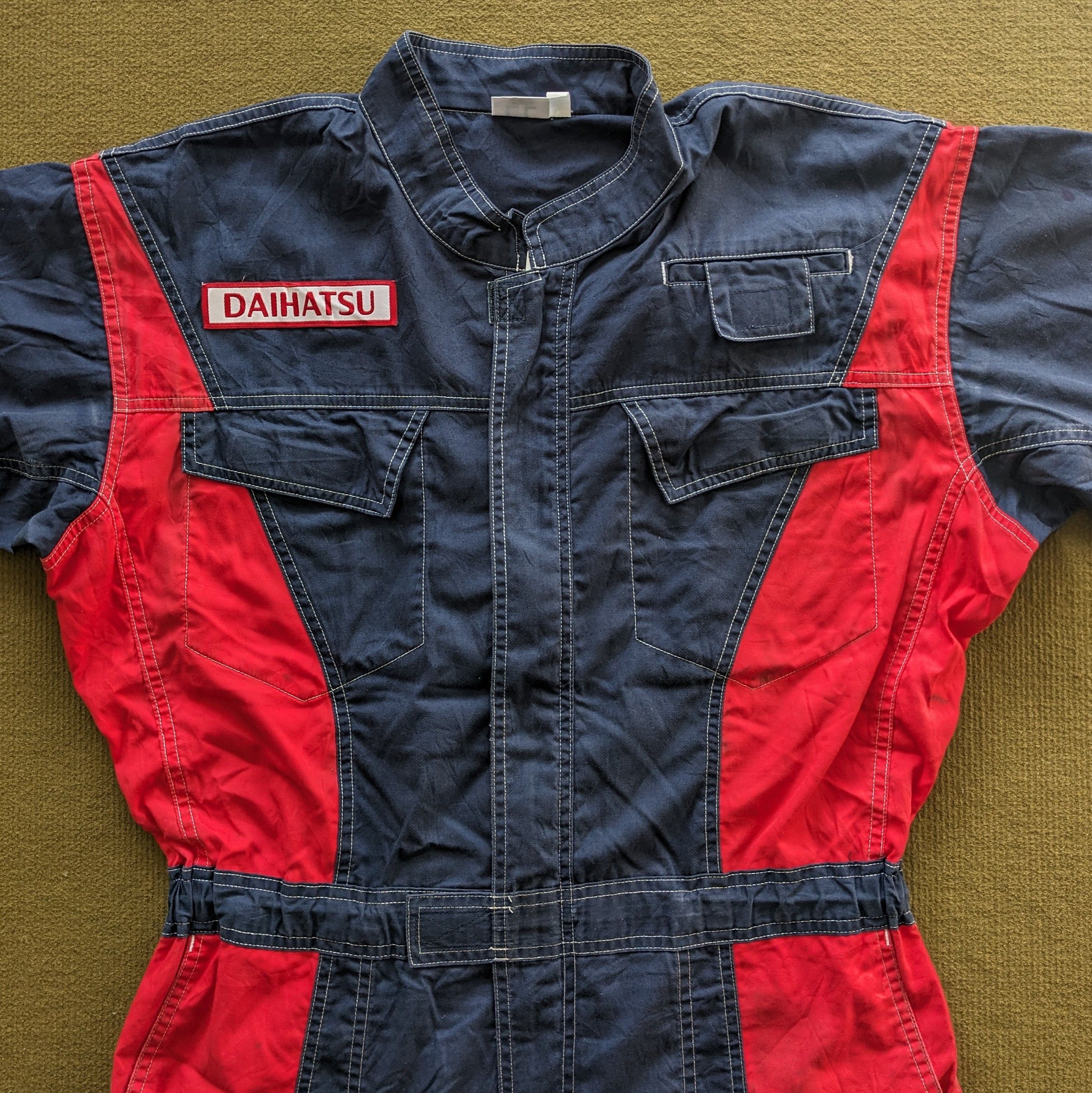 Japanese Brand Vintage DAIHATSU Racing Coverall Workwear Jacket Size US L / EU 52-54 / 3 - 3 Thumbnail