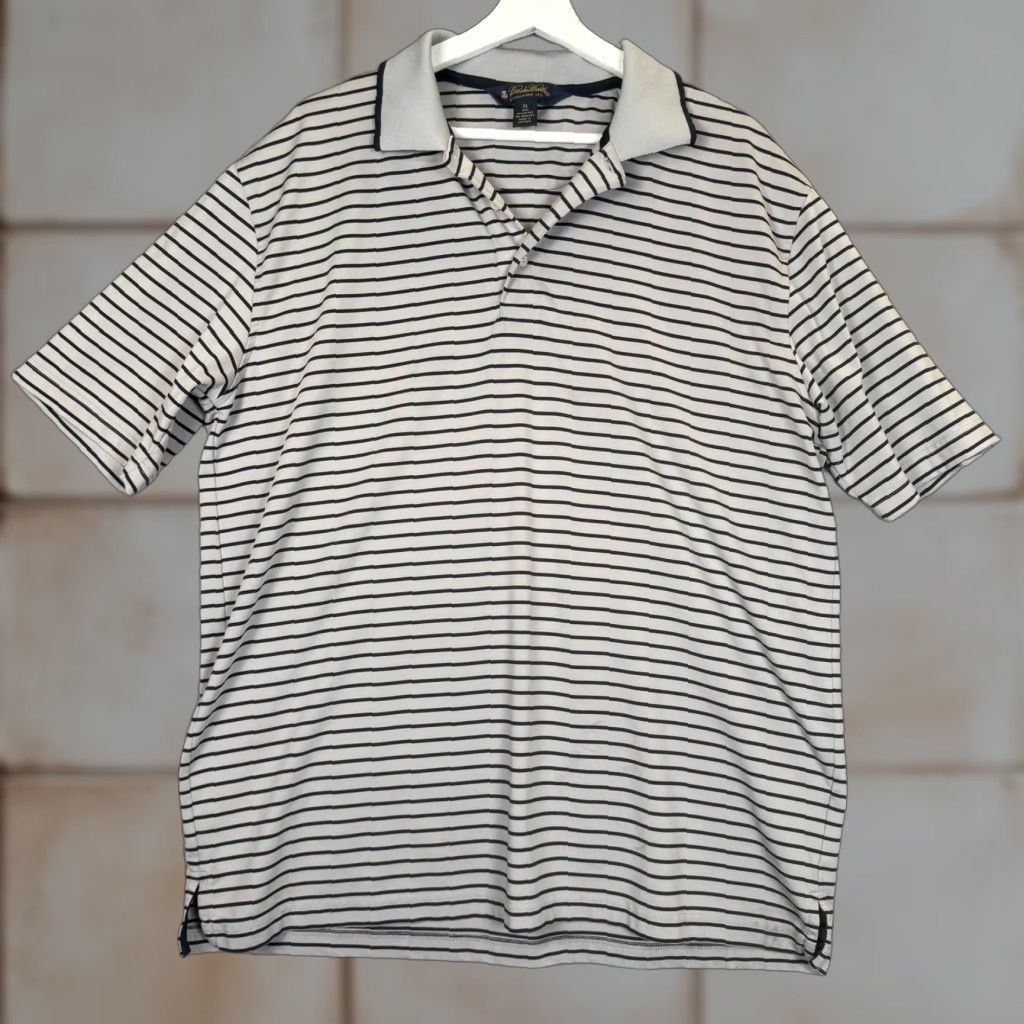 Brooks Brothers Brooks Brothers Polo Shirt Blue White Striped Short Sleeve XL Stretch Men MPN NA Regular Size XL Mens Shirt Size US XL / EU 56 / 4 - 1 Thumbnail