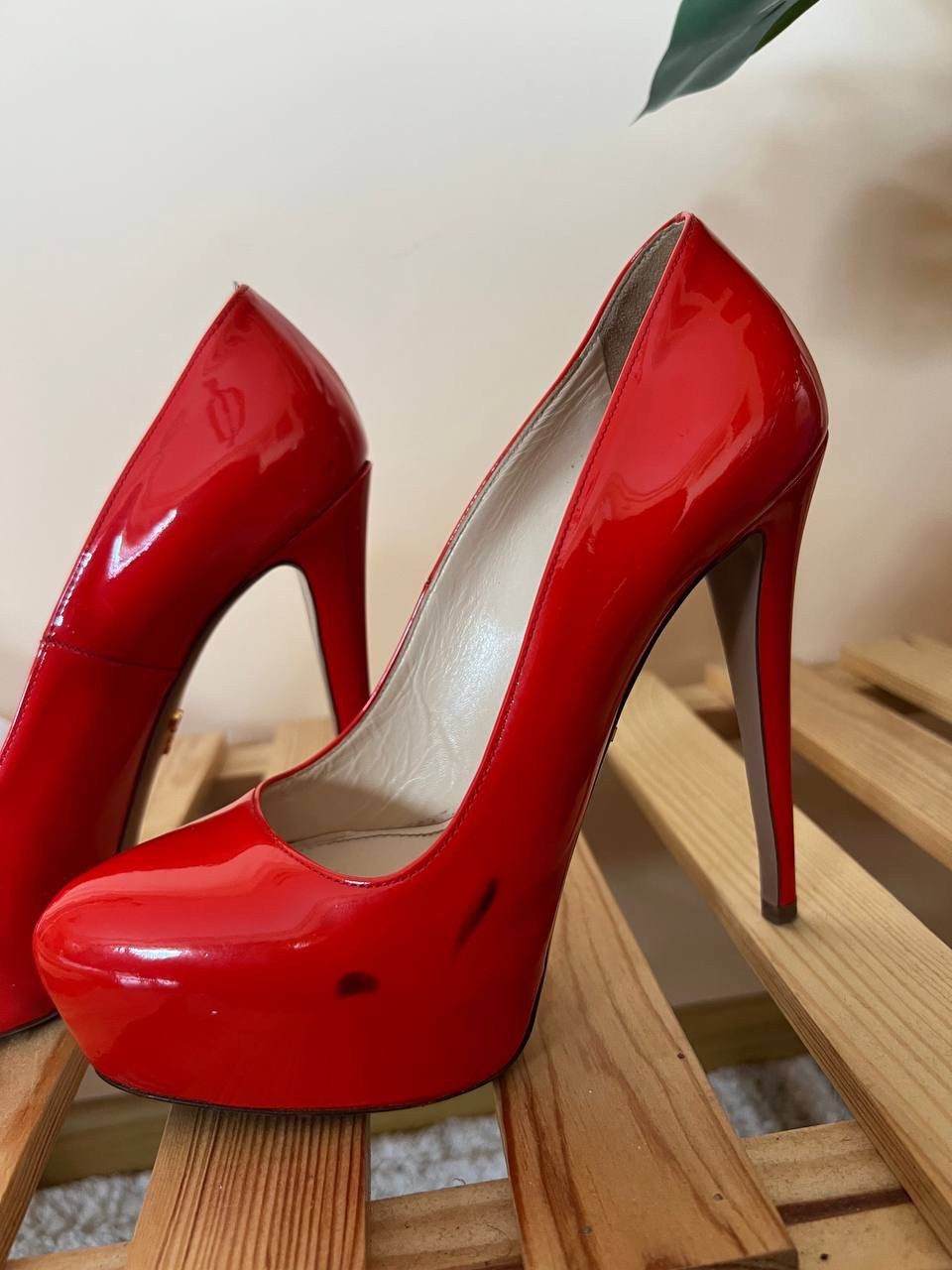 Prada Women High Heels Prada Red Size 37,5 Leather Size US 7.5 / IT 37.5 - 7 Thumbnail