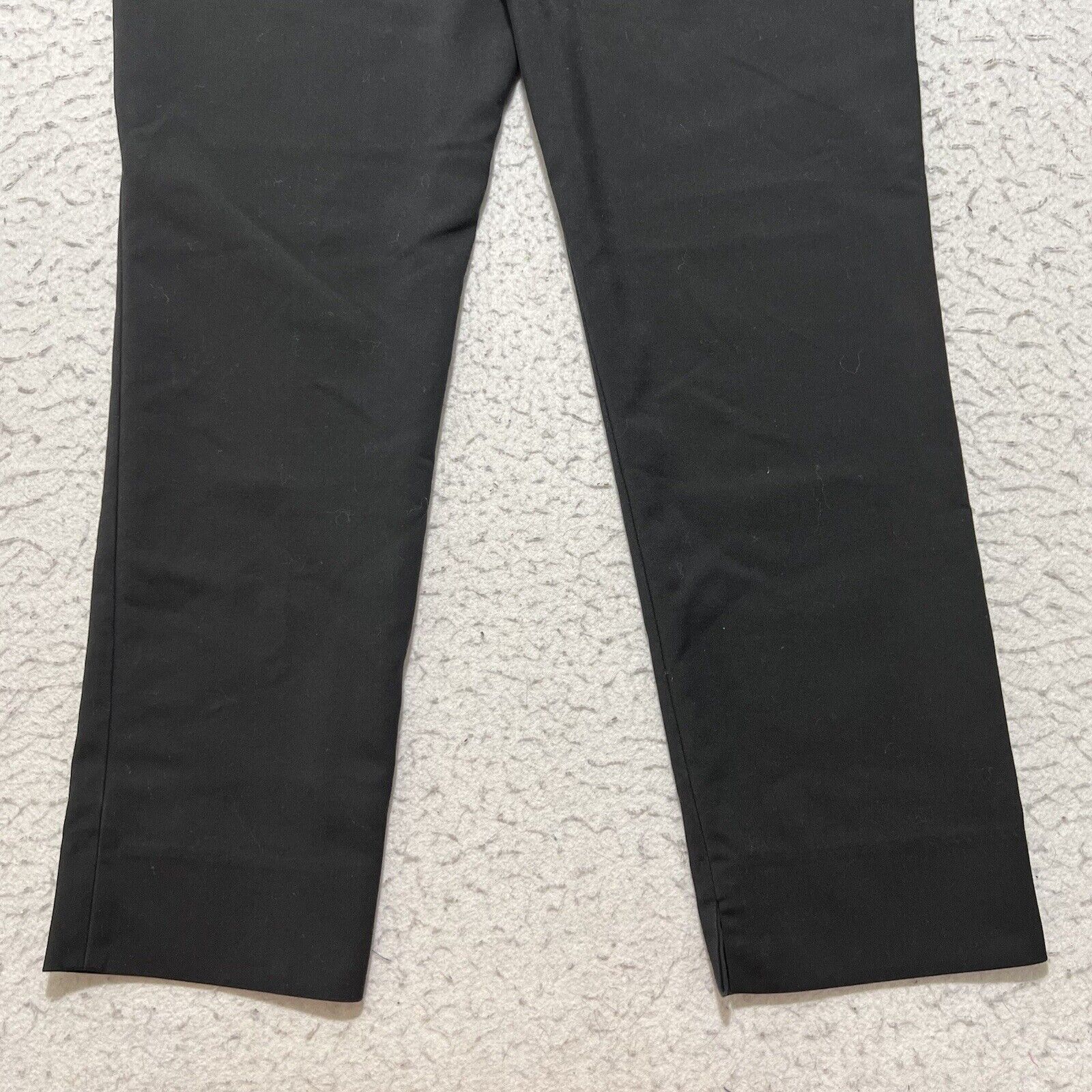 Zara Zara Capri Career Flat Front Dress Pants Solid Black Stretch Size 28" / US 6 / IT 42 - 8 Thumbnail